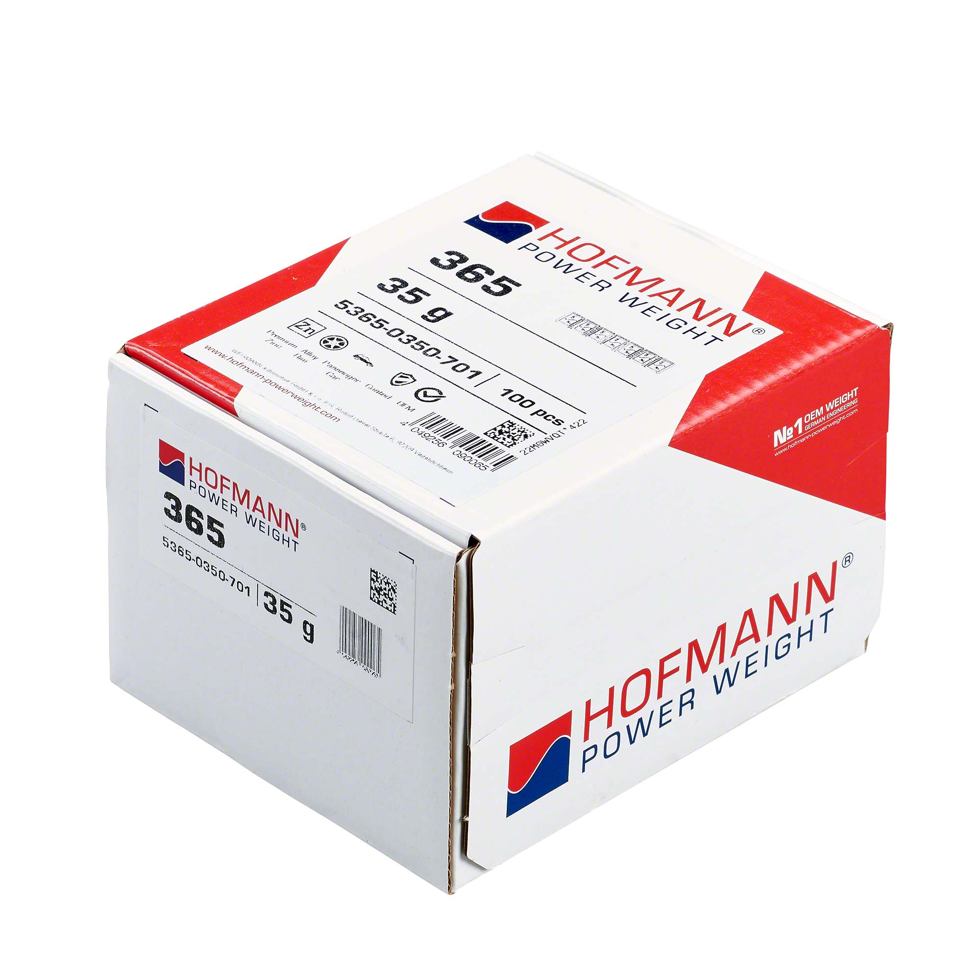 Hofmann klistervikter  Typ 365 35g remsa  - 2