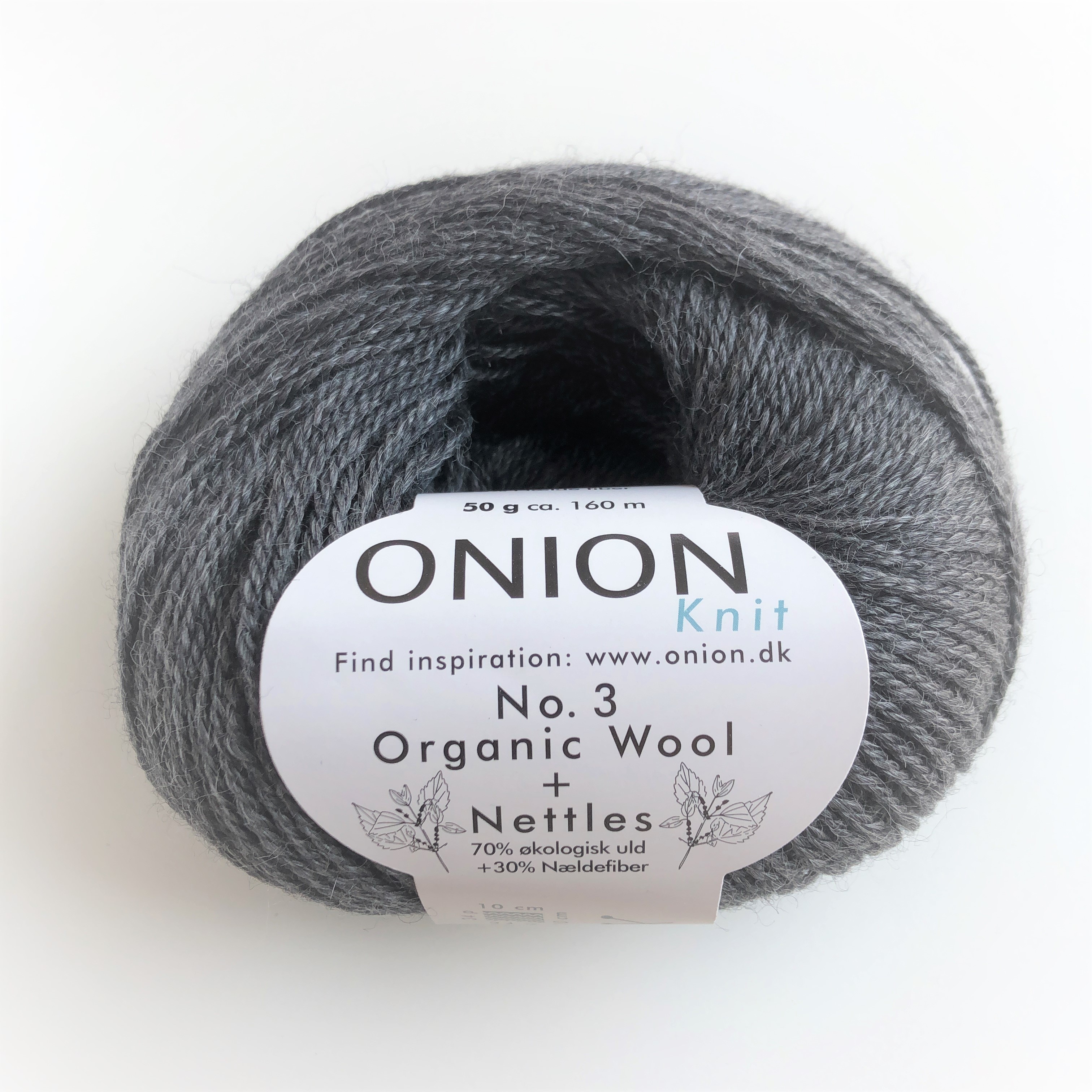 No.3 Organic Wool & Nettles, 1102 Dark Grey