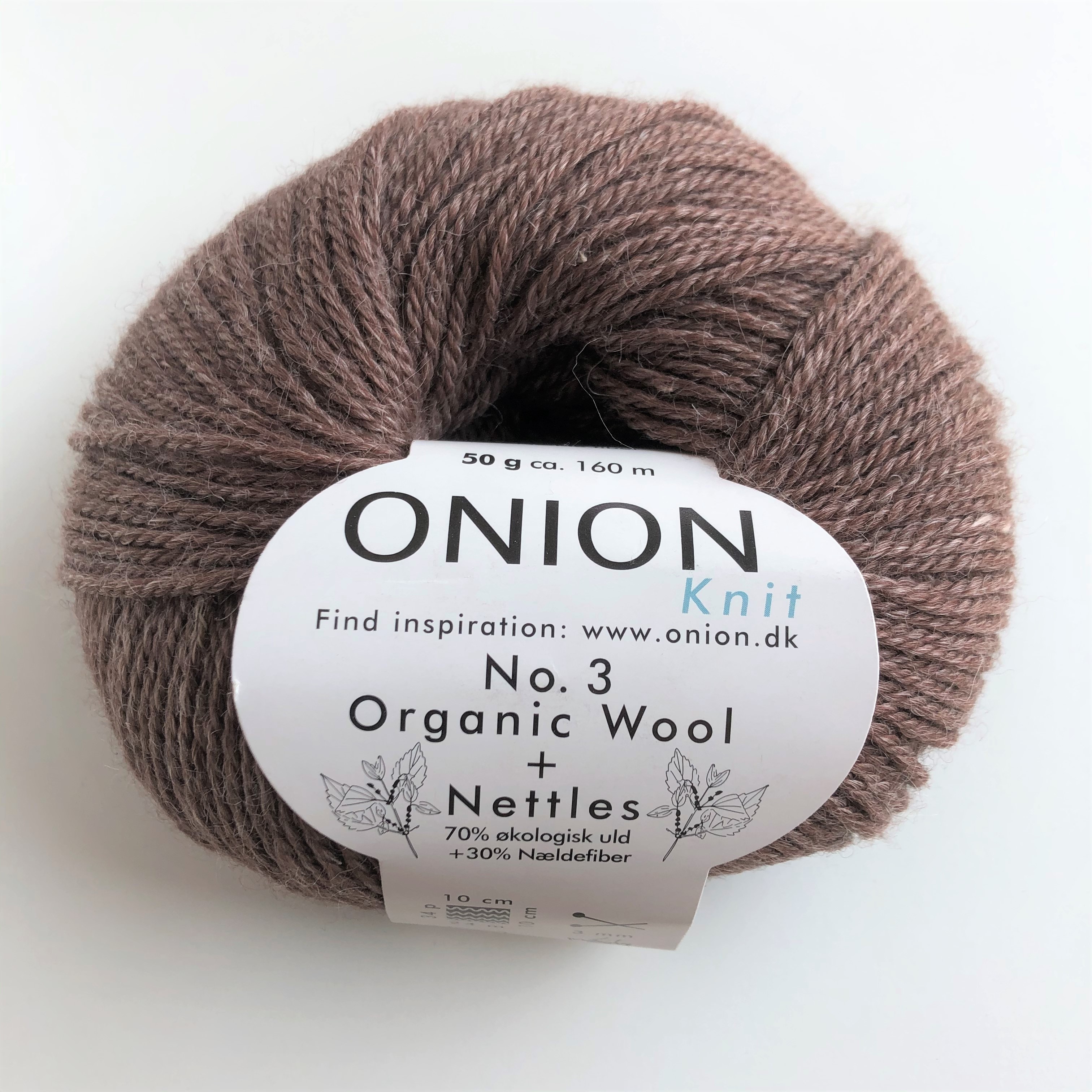 No.3 Organic Wool & Nettles, 1103 Brown