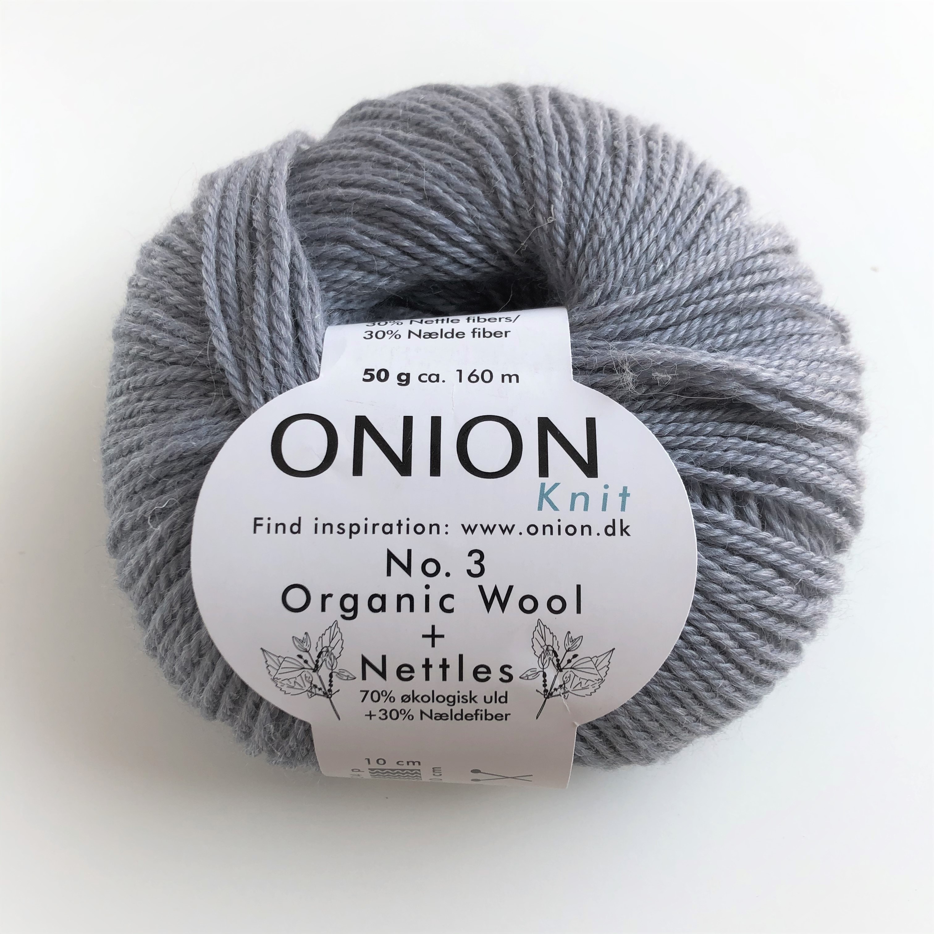 No.3 Organic Wool & Nettles, 1105 Grey