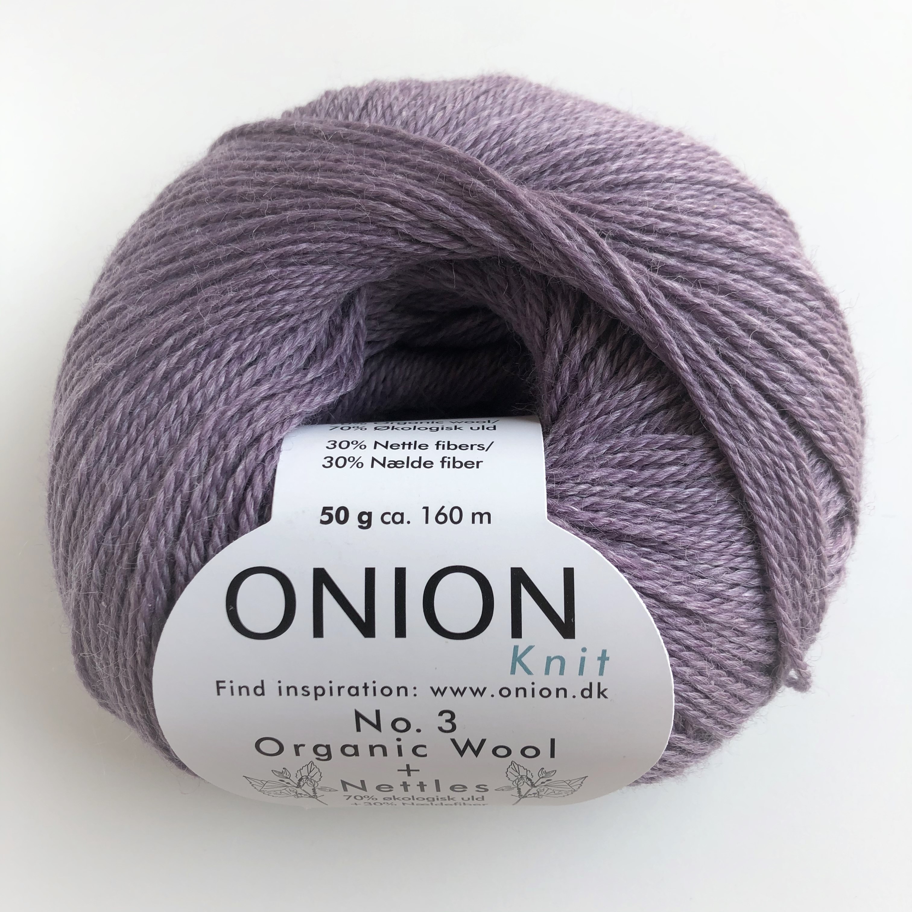 No.3 Organic Wool & Nettles,  1107 Light Purple