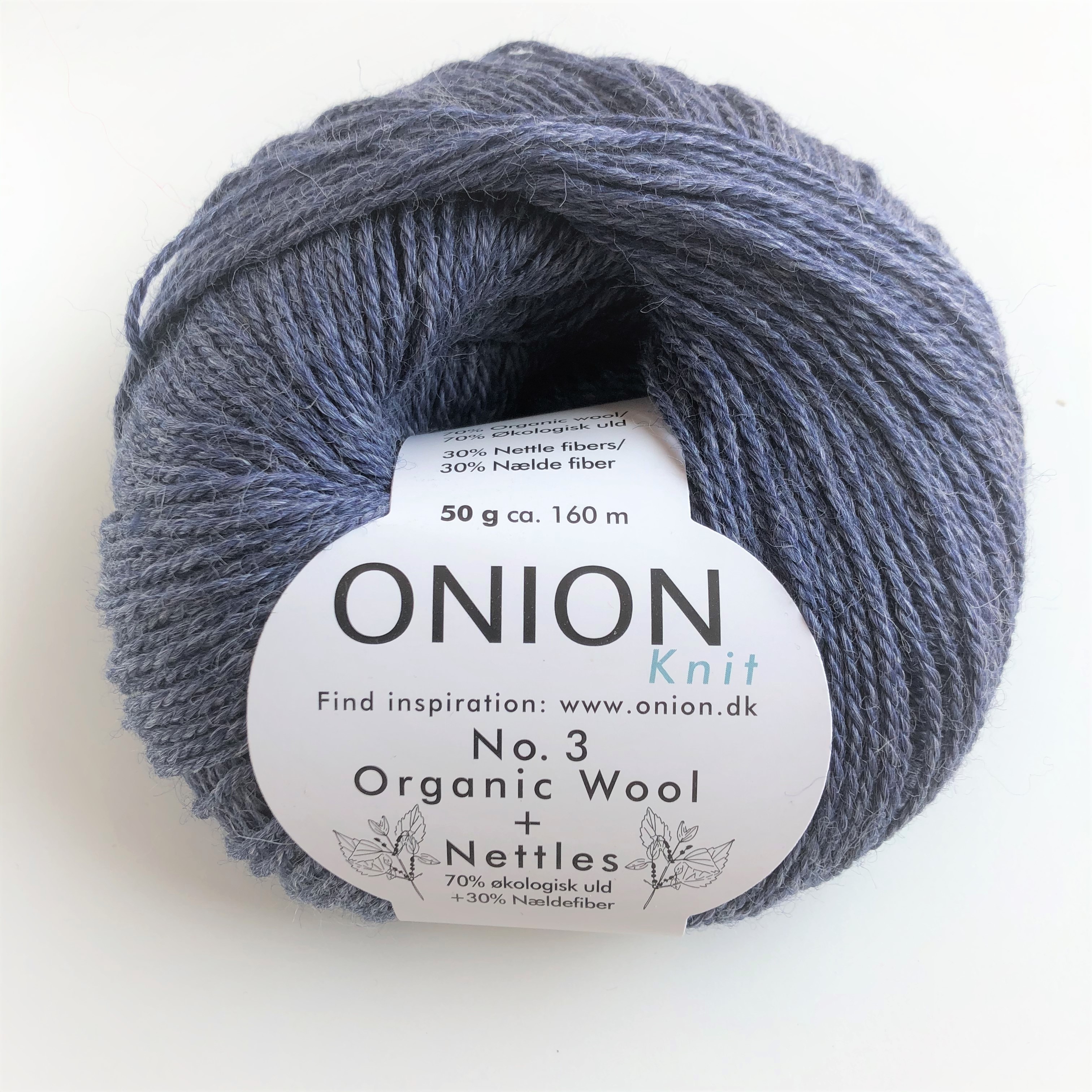No.3 Organic Wool & Nettles,  1110 Blue