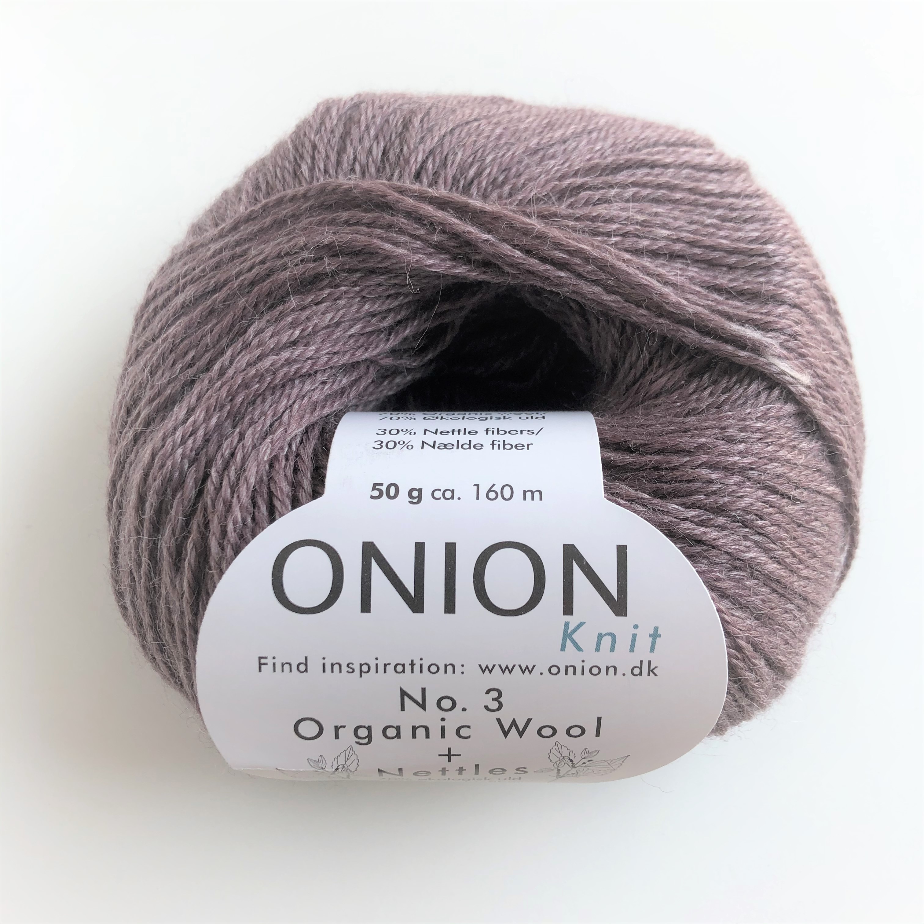 No.3 Organic Wool & Nettles,  1121 Dark Pudder
