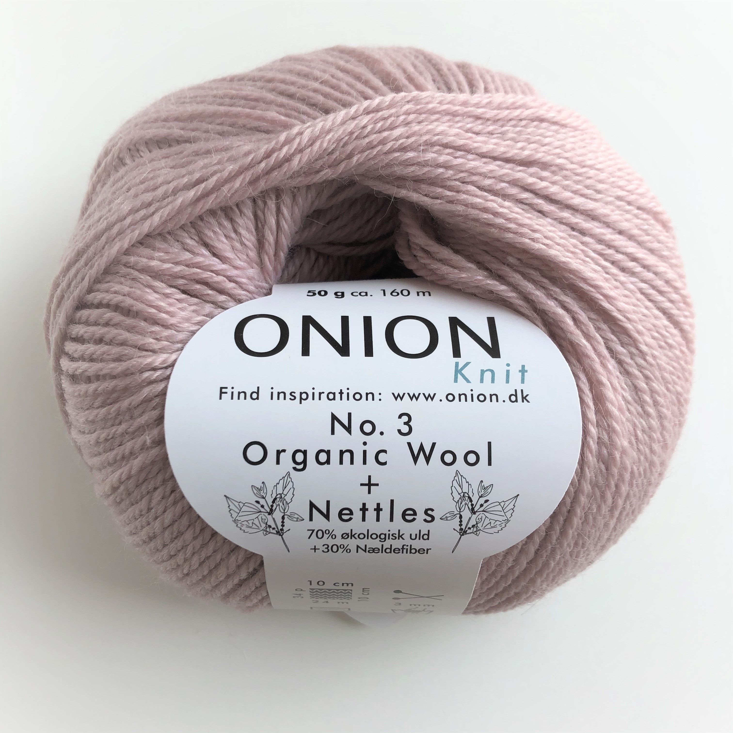 No.3 Organic Wool & Nettles,  1126 Light Pudder