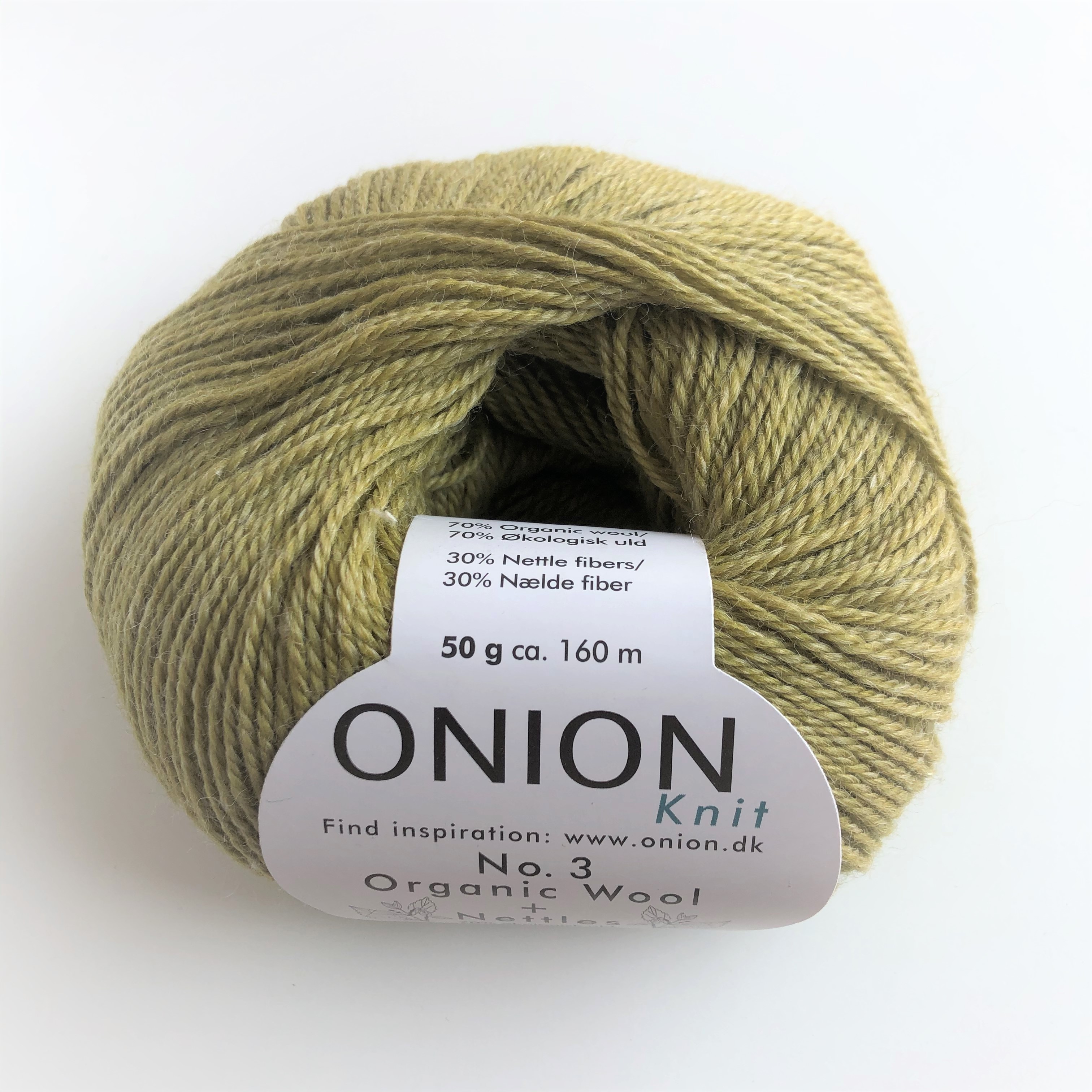 No.3 Organic Wool & Nettles,  1127 Olive Green