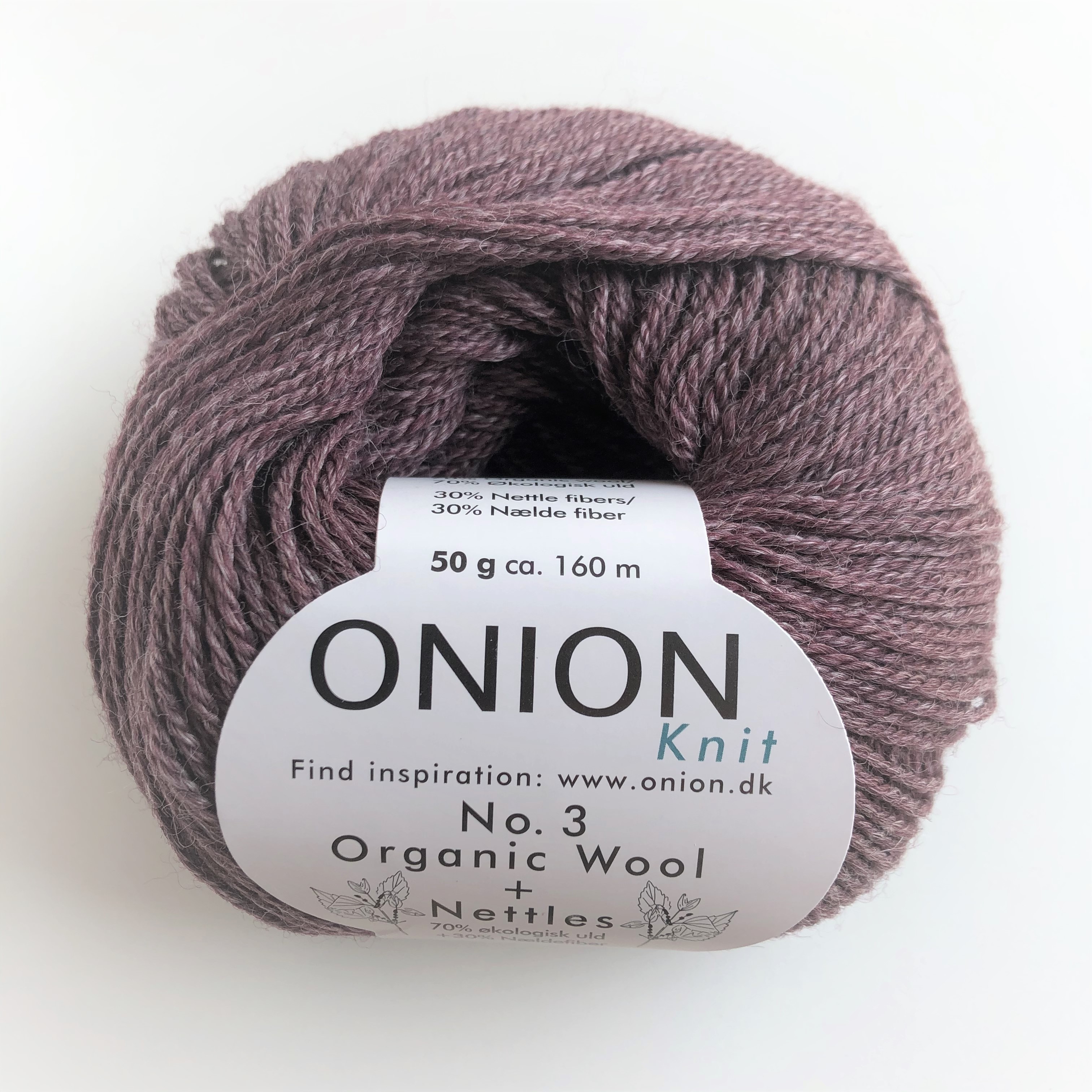 No.3 Organic Wool & Nettles,  1129 Black Oliv