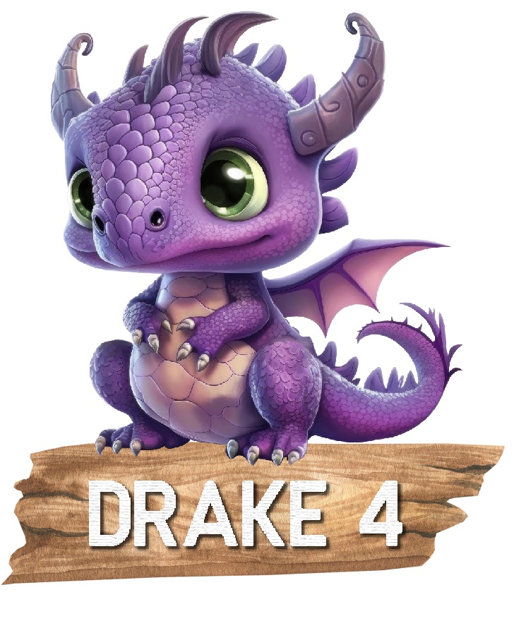 Drake med namn Väggdekor - 6