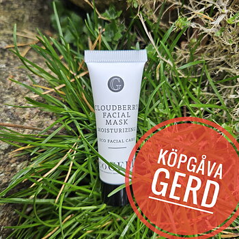 Handla c/o GERD för 500kr få gåva cloudberry facial mask , värde 69:- c/o Gerd