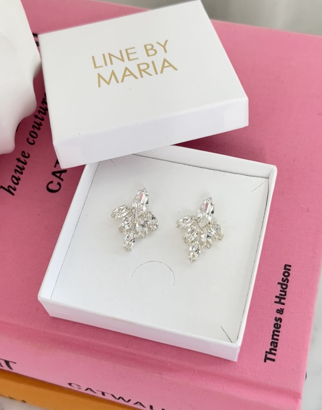 Earrings Antonia Clear Crystal Silver