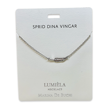 Budskaps Halsband - Fjäder - "Sprid dina vingar"