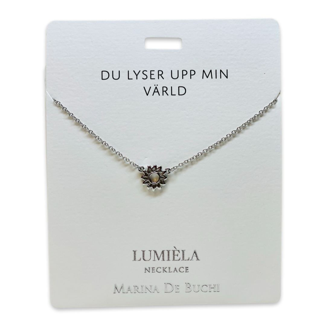 Budskaps Halsband - Sol - "Du lyser upp min värld"
