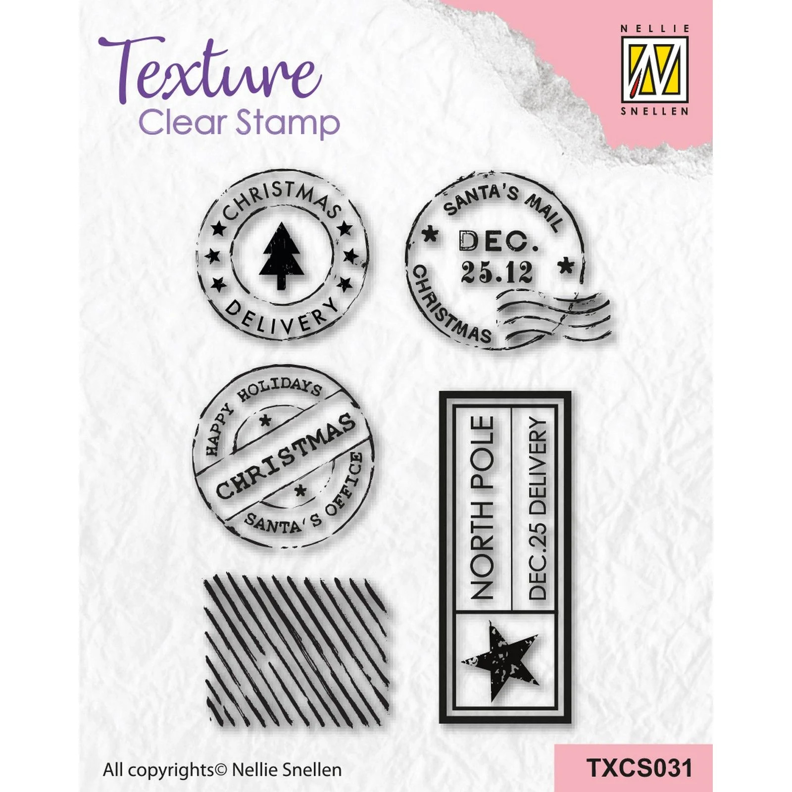 Texture Clear Stamps Snail Mail 2