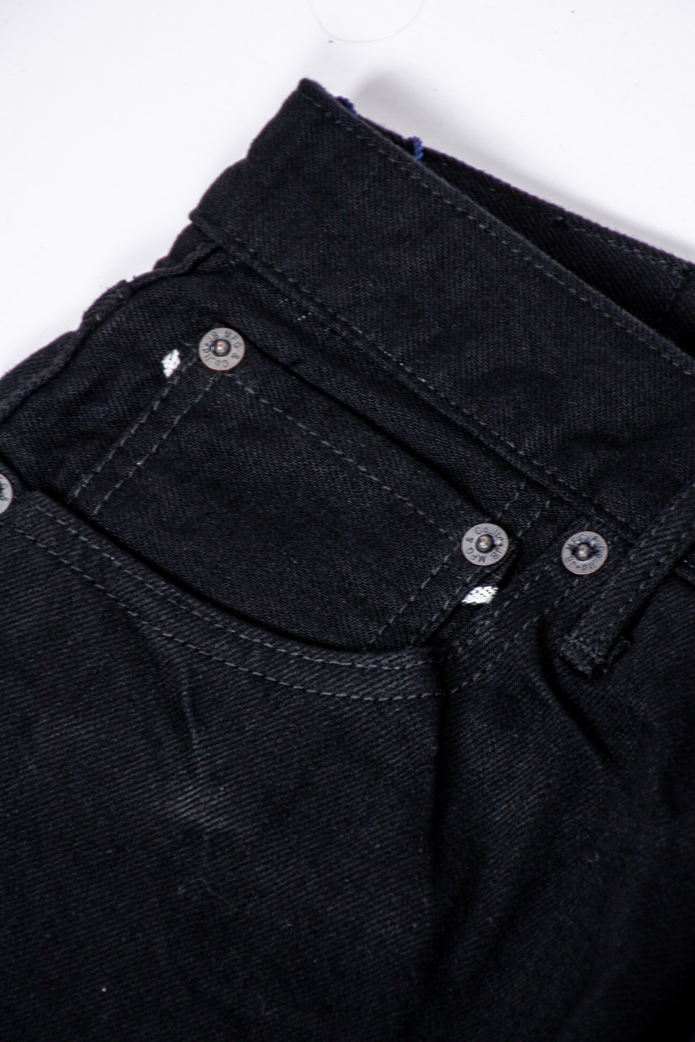 Japan Blue - J314 Circle Straight Jeans Black 14oz - 6