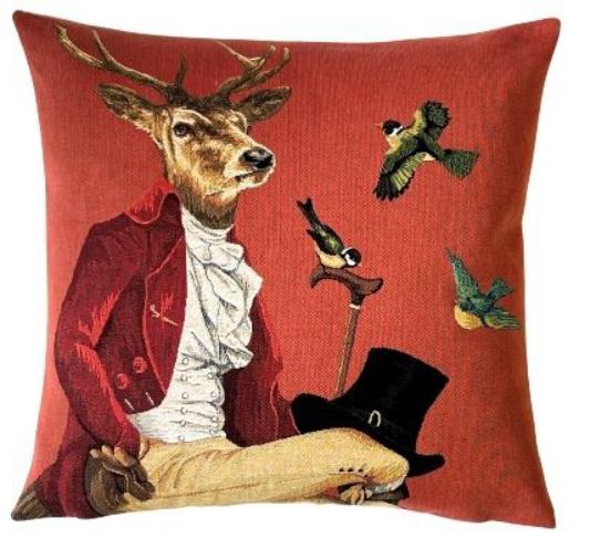 Stag with birds
