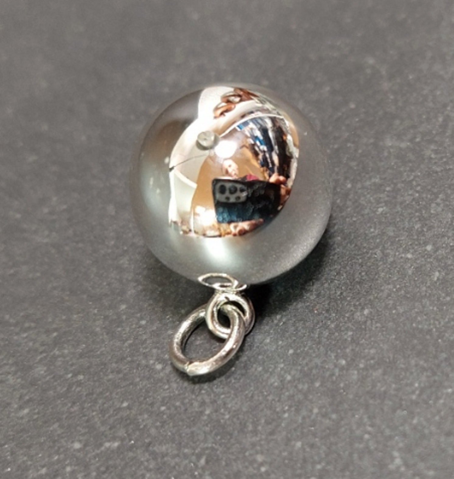 Änglaklocka /  Bola smycken -  Äkta Silver - 14mm - 2