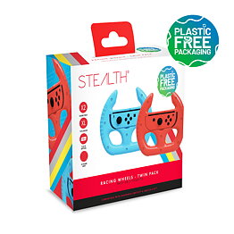 Stealth Joy-Con Racing Wheels for Nintendo Switch - Twin Pack - Blue/Red