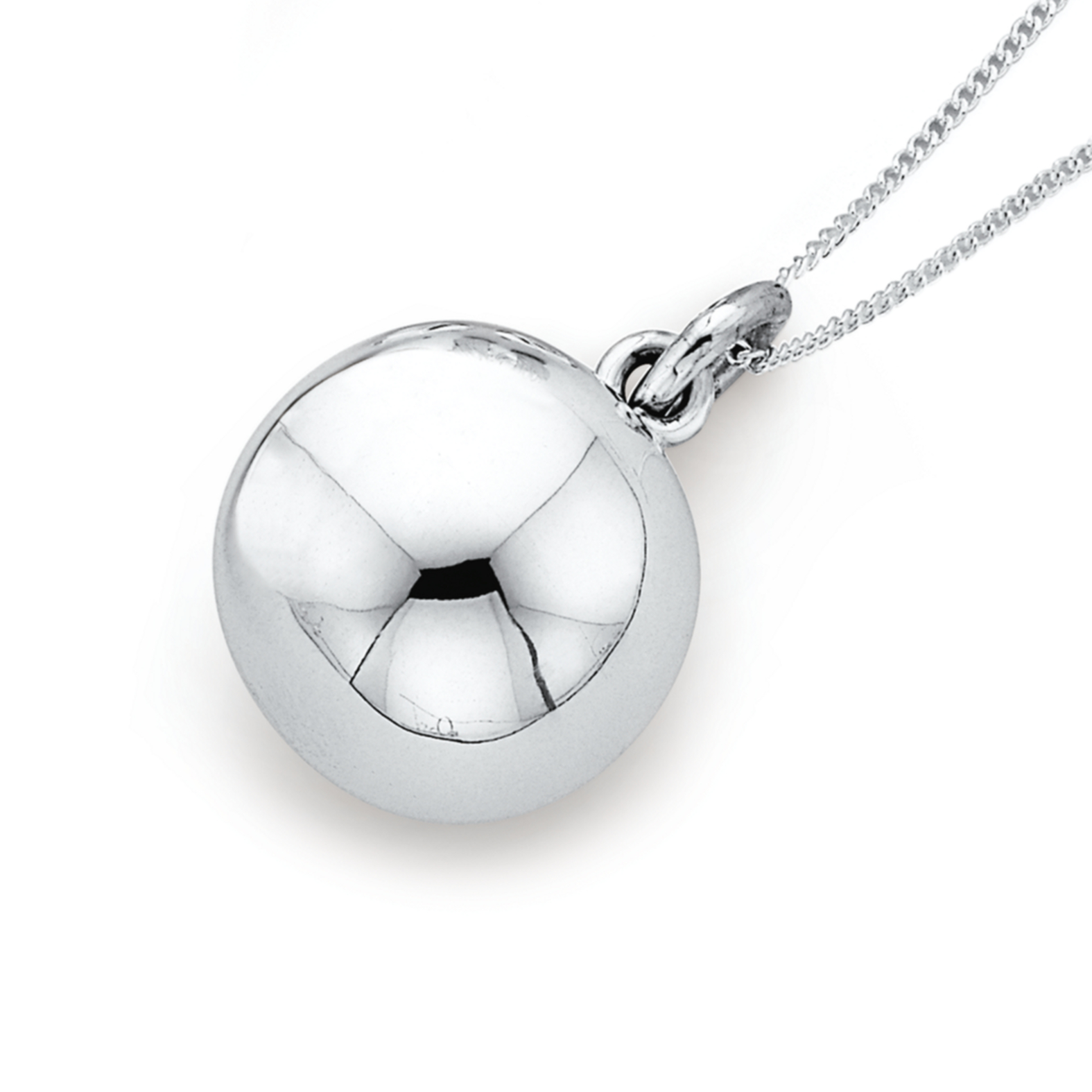 Änglaklocka /  Bola smycken -  Äkta Silver - 24mm