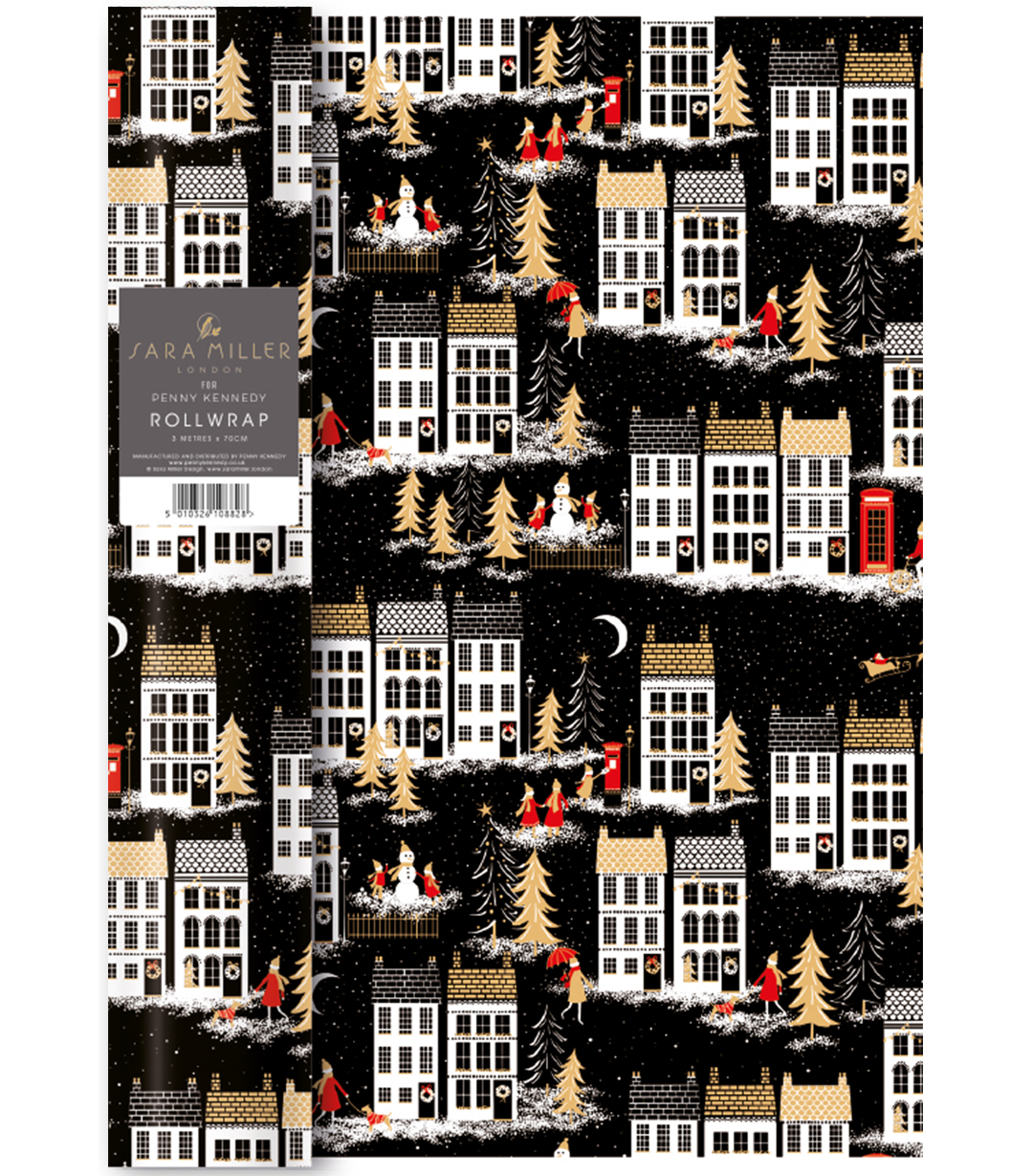 Sara Miller, Winter Rooftops Roll Wrap 12bin