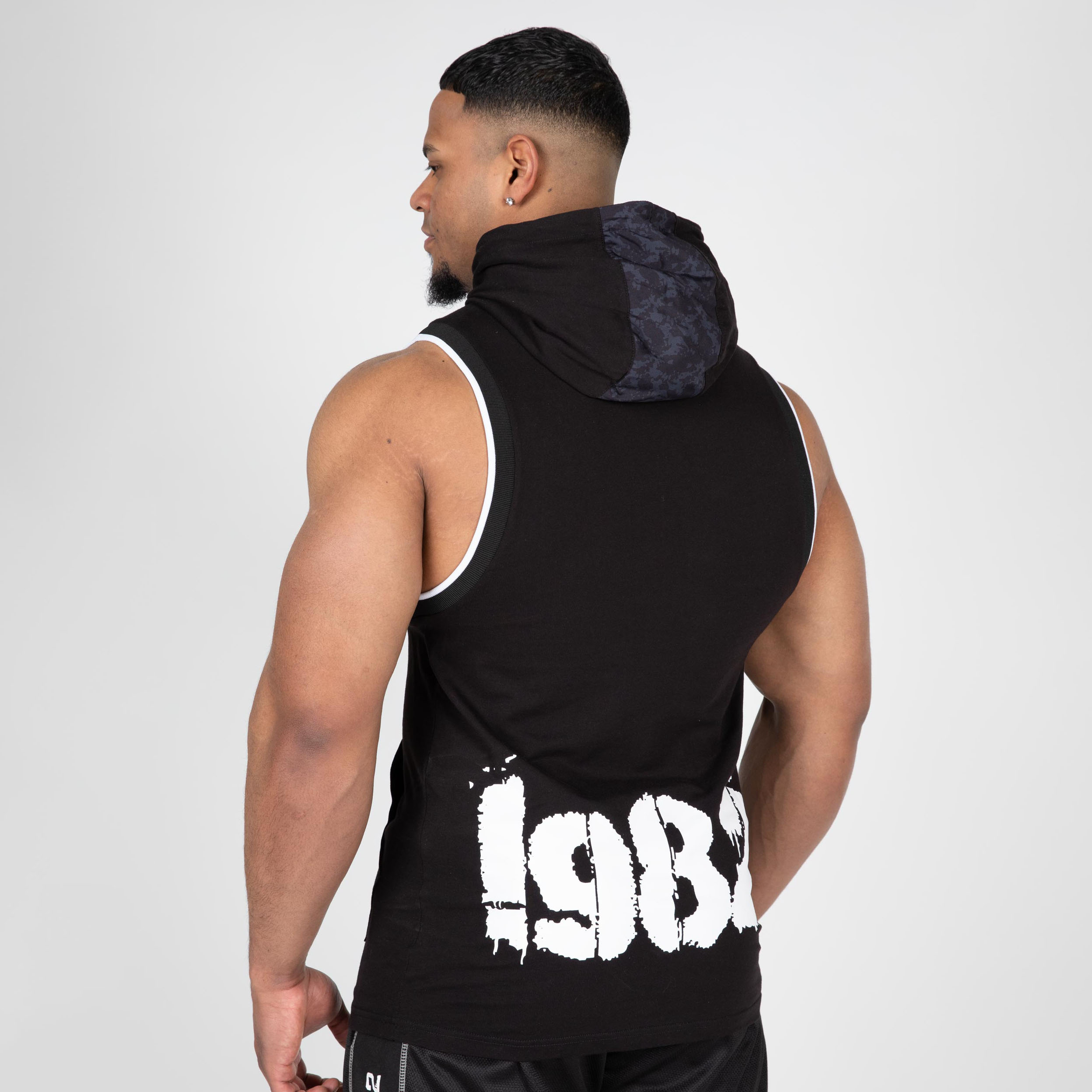 Loretto Hooded Tank Top, black - 2