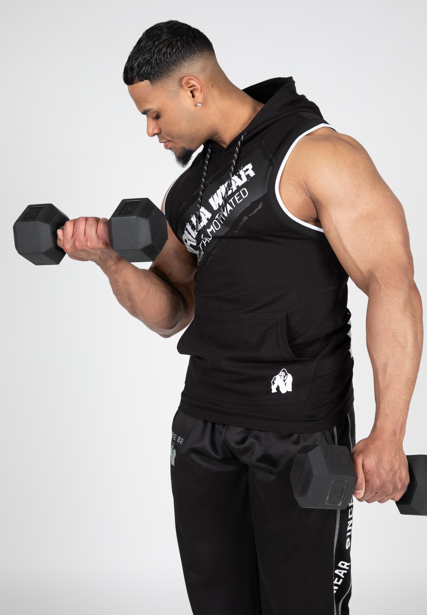 Loretto Hooded Tank Top, black - 7