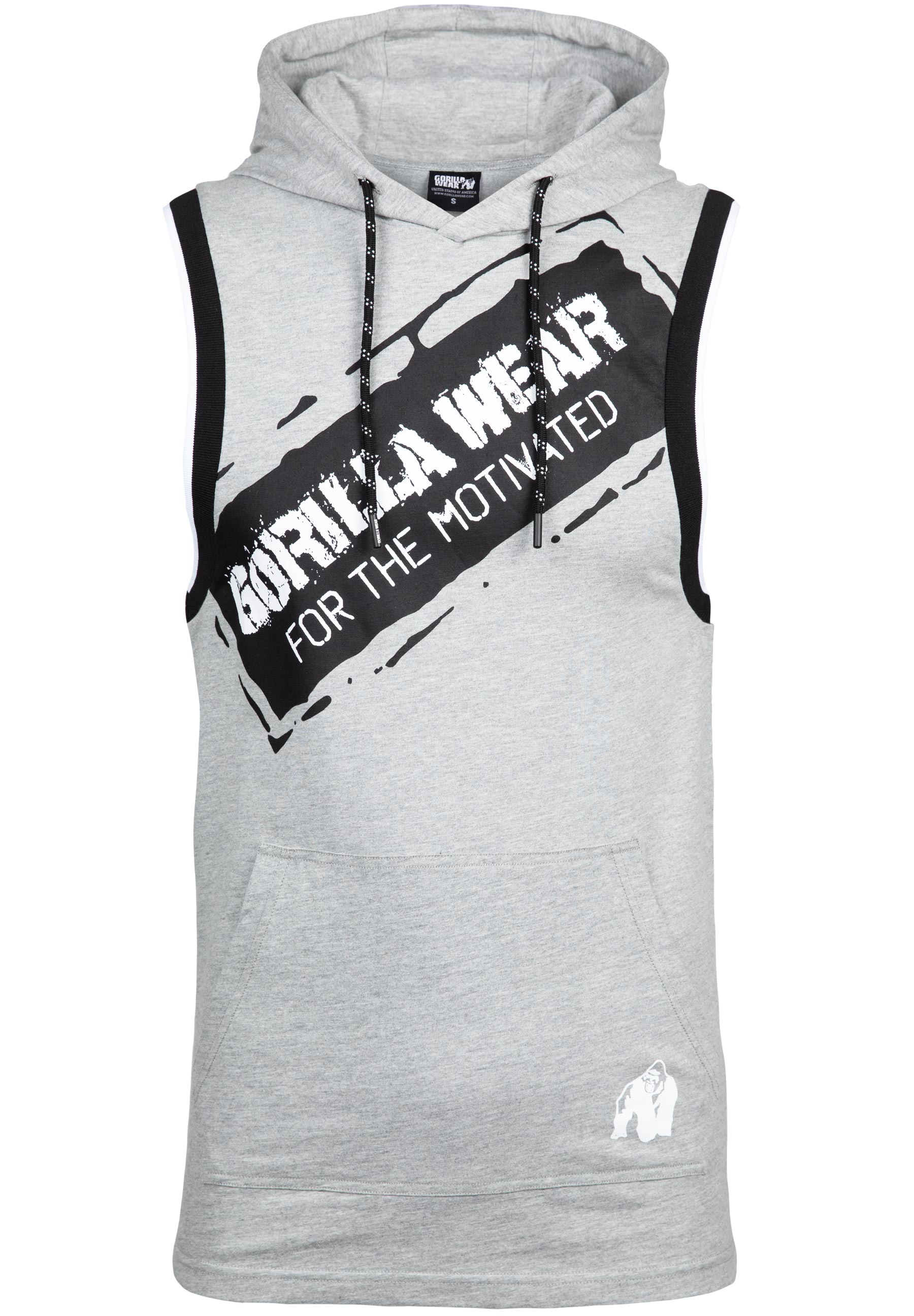 Loretto Hooded Tank Top, grey melange - 3