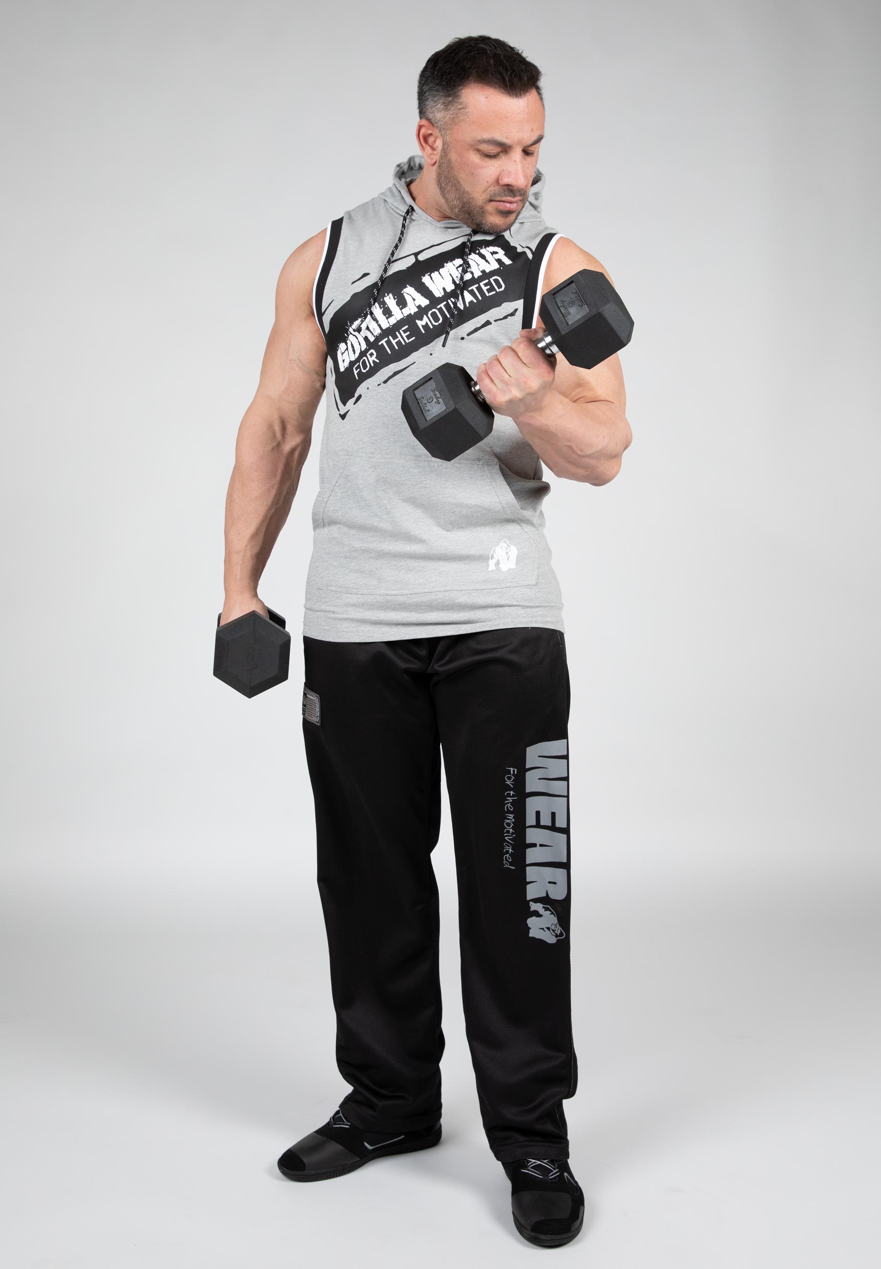 Loretto Hooded Tank Top, grey melange - 9