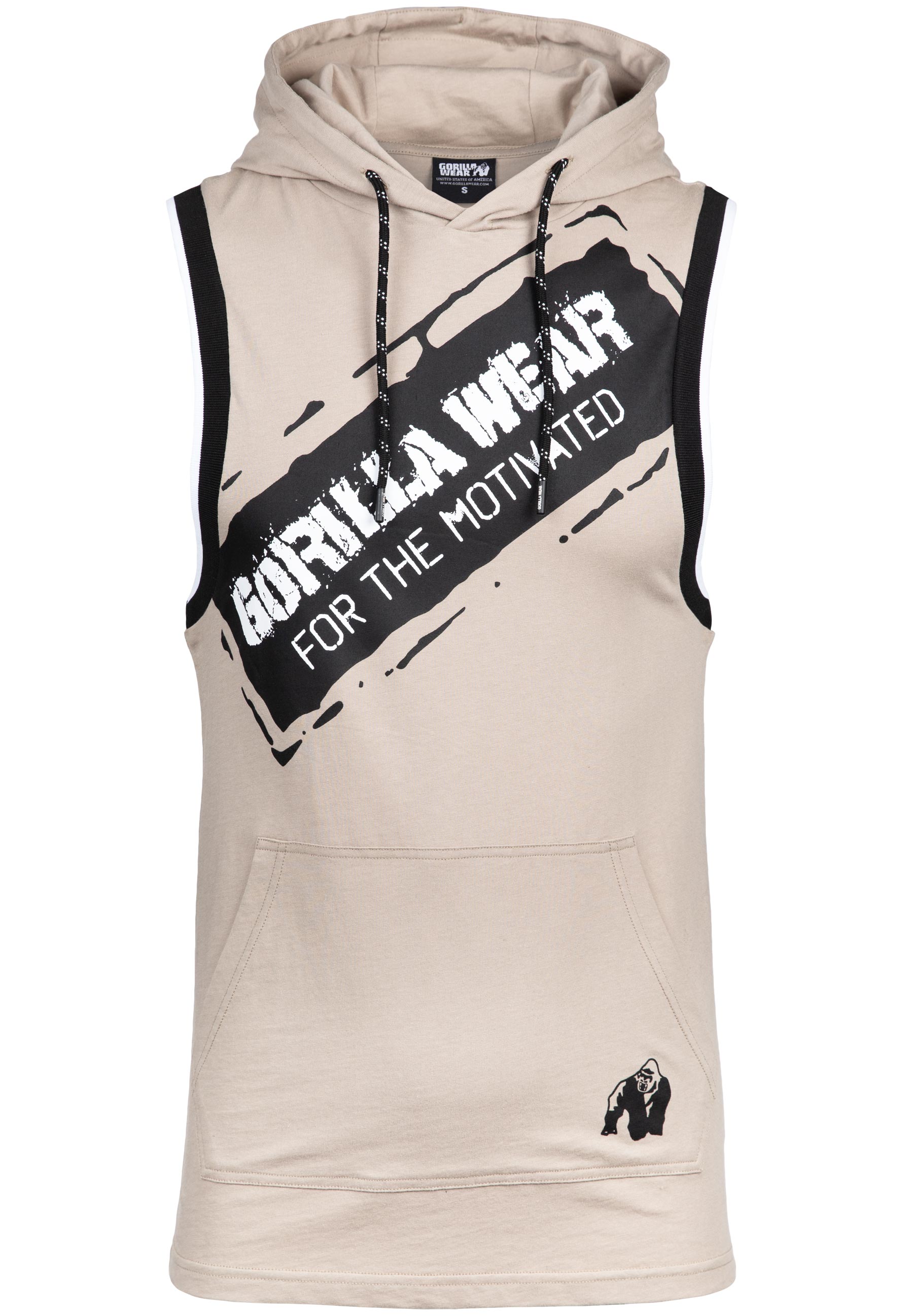 Loretto Hooded Tank Top, beige - 4