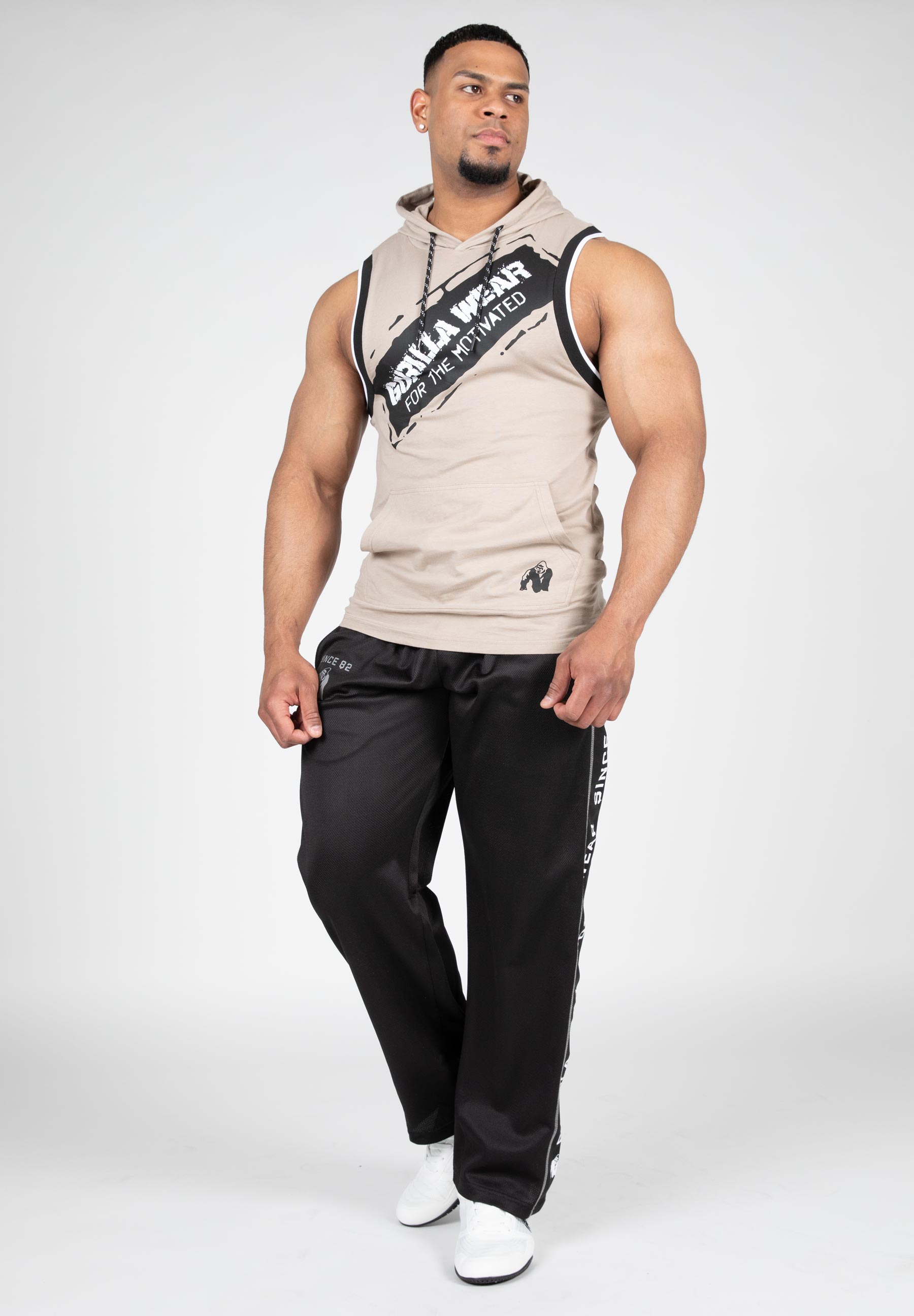 Loretto Hooded Tank Top, beige - 7