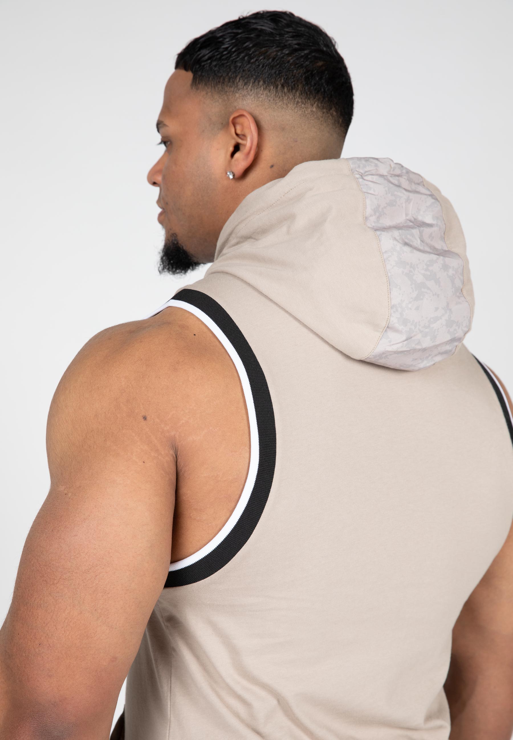 Loretto Hooded Tank Top, beige - 6