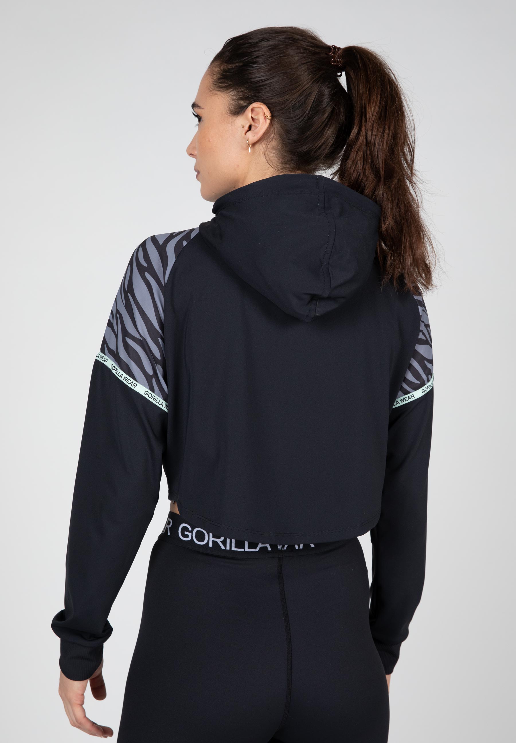 Zion Cropped Hoodie, black - 7