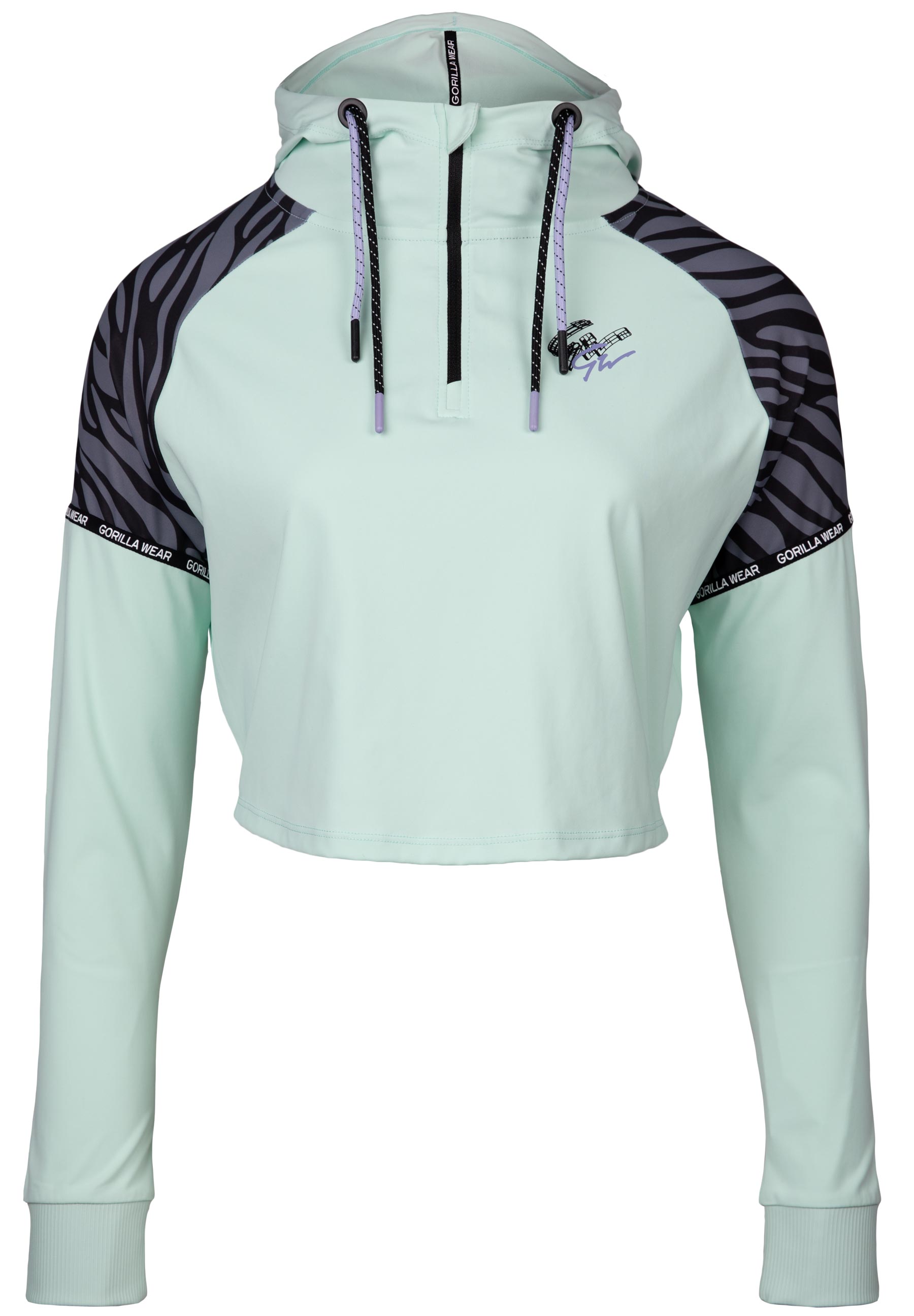 Zion Cropped Hoodie, green - 4