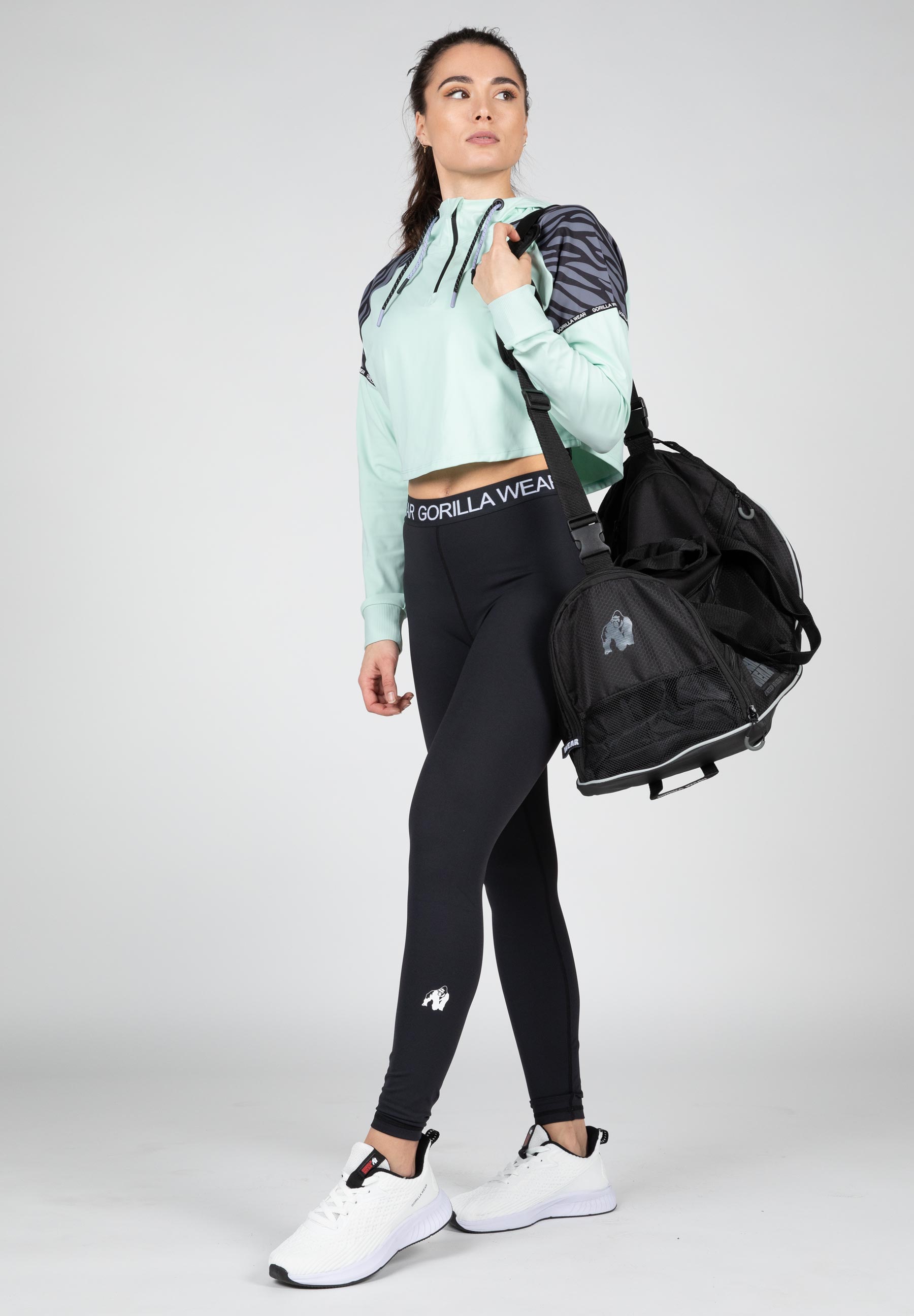 Zion Cropped Hoodie, green - 7