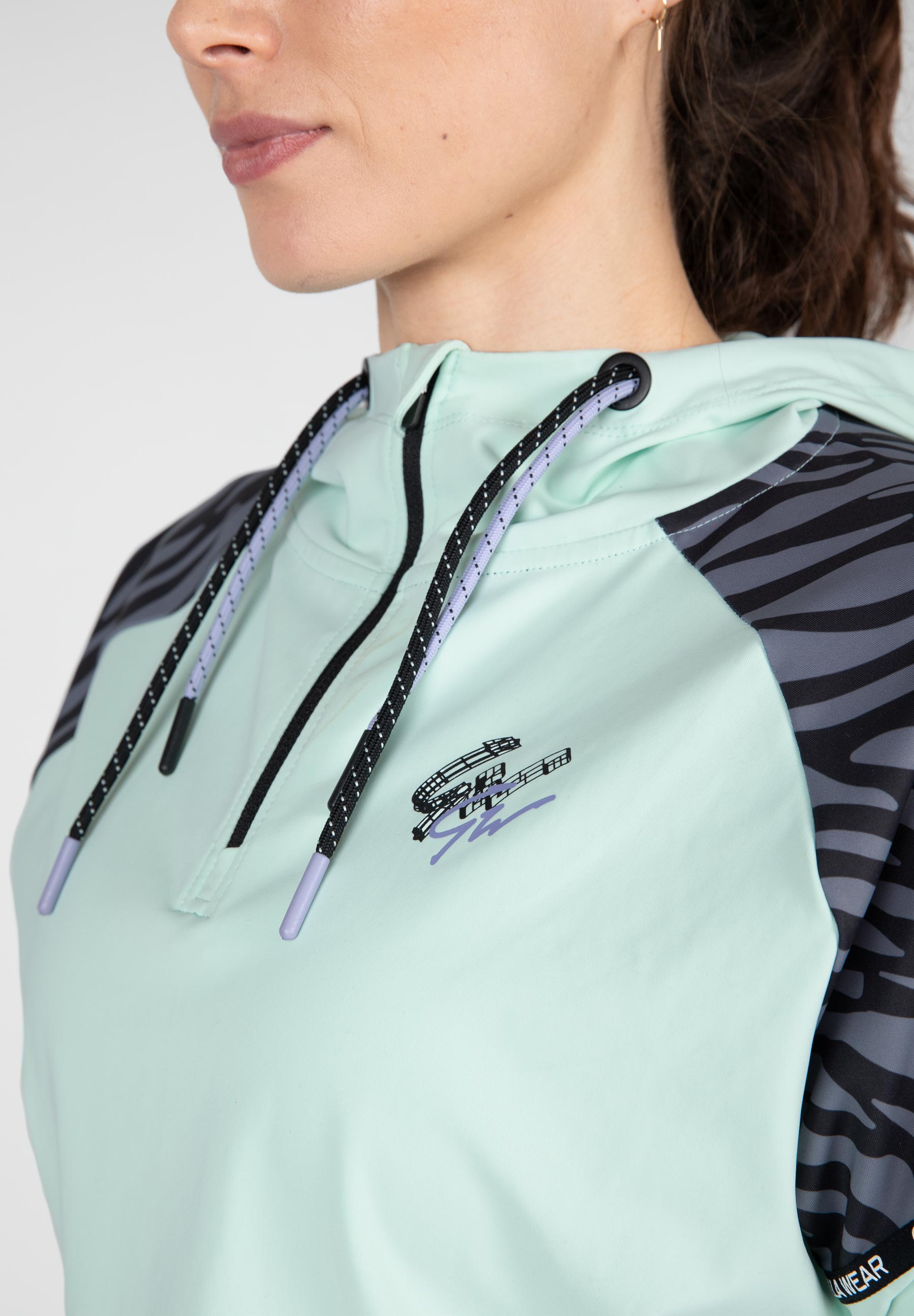 Zion Cropped Hoodie, green - 6