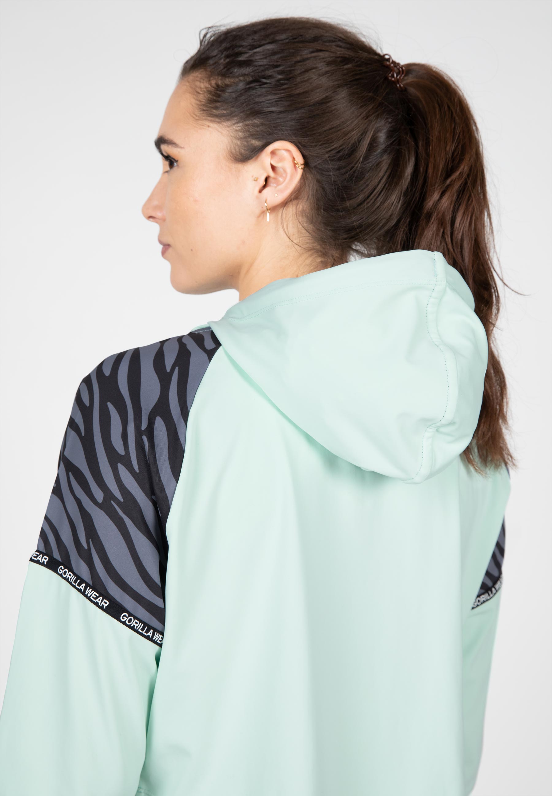 Zion Cropped Hoodie, green - 12