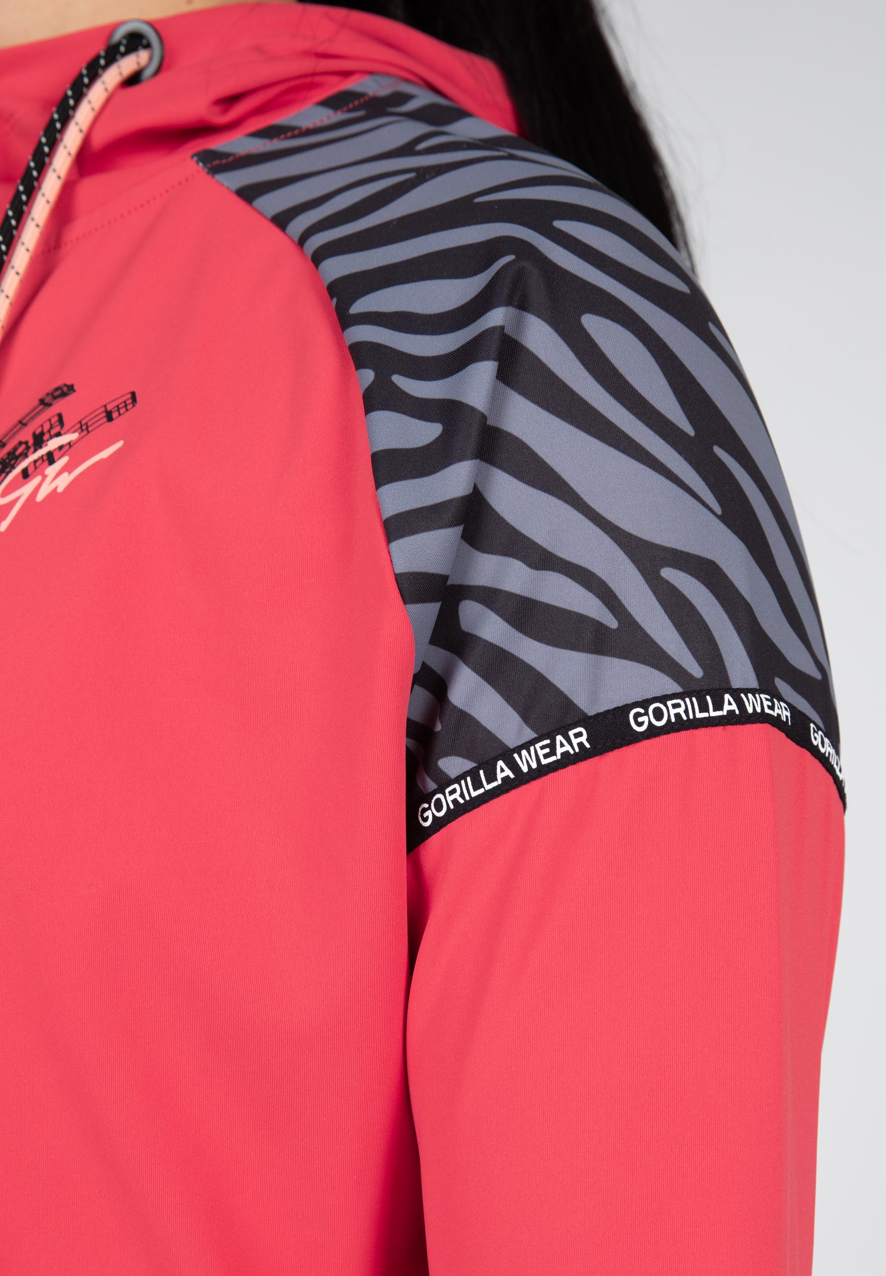 Zion Cropped Hoodie, red - 5