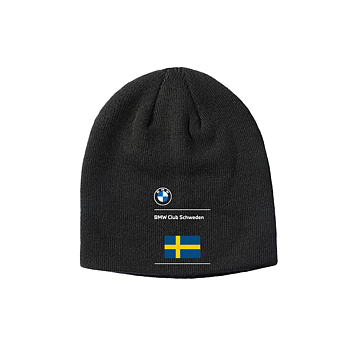 Dubbelstickad Mössa med brodyr