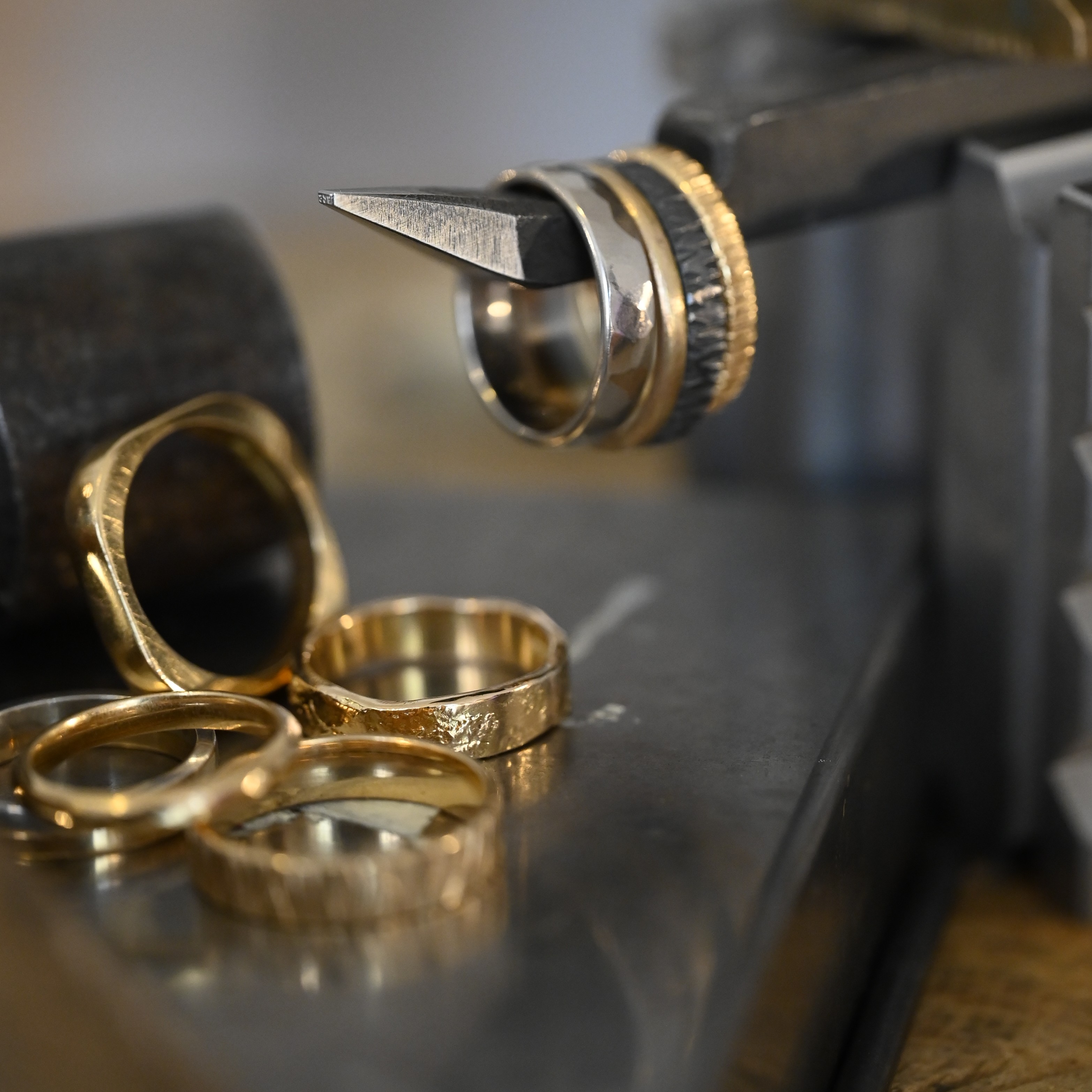 Ring Melted handgjord guld 18 karat  - 6
