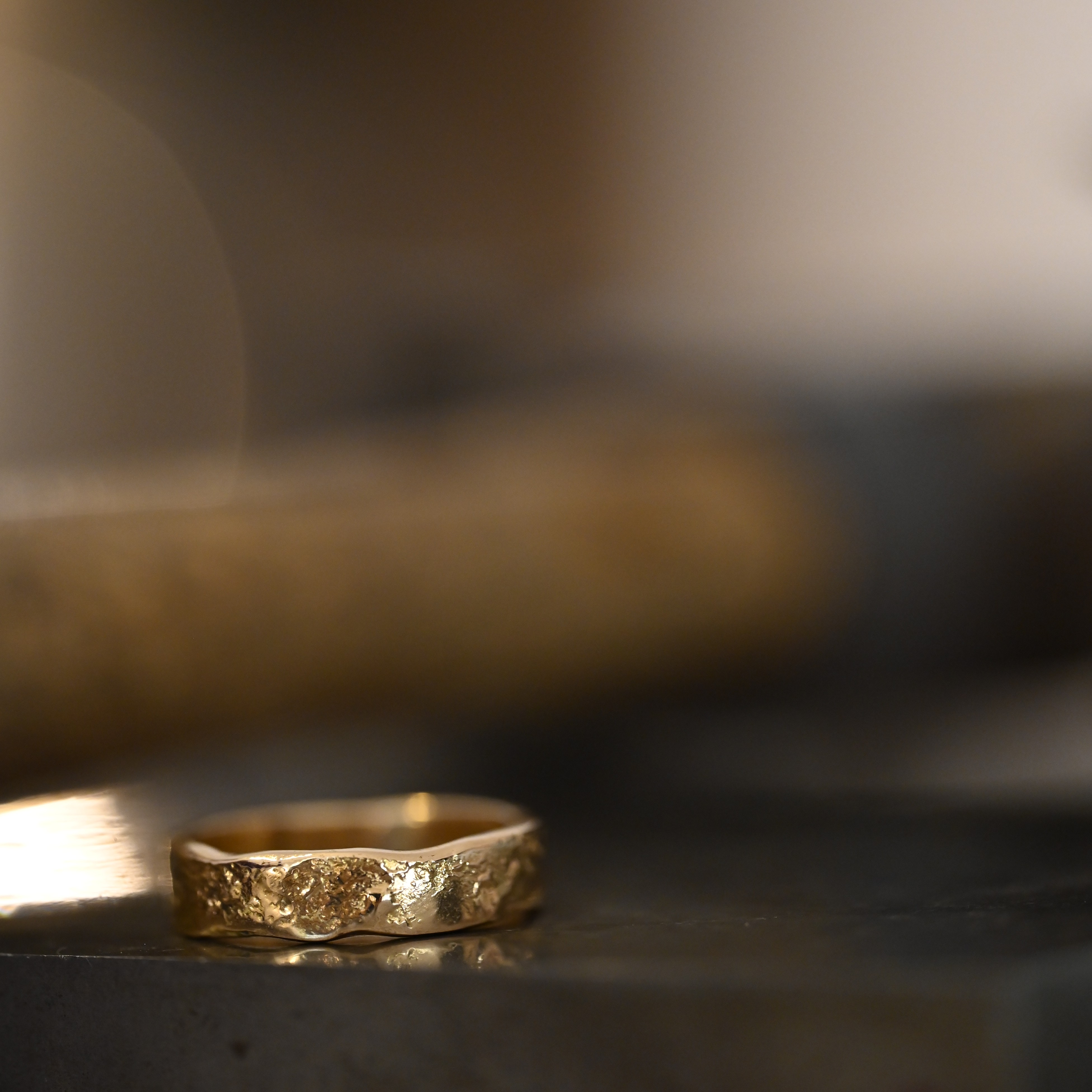 Ring Melted handgjord guld 18 karat  - 4