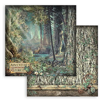 Stamperia - Magic Forest - 10 olika dubbelsidiga ark 12x12"