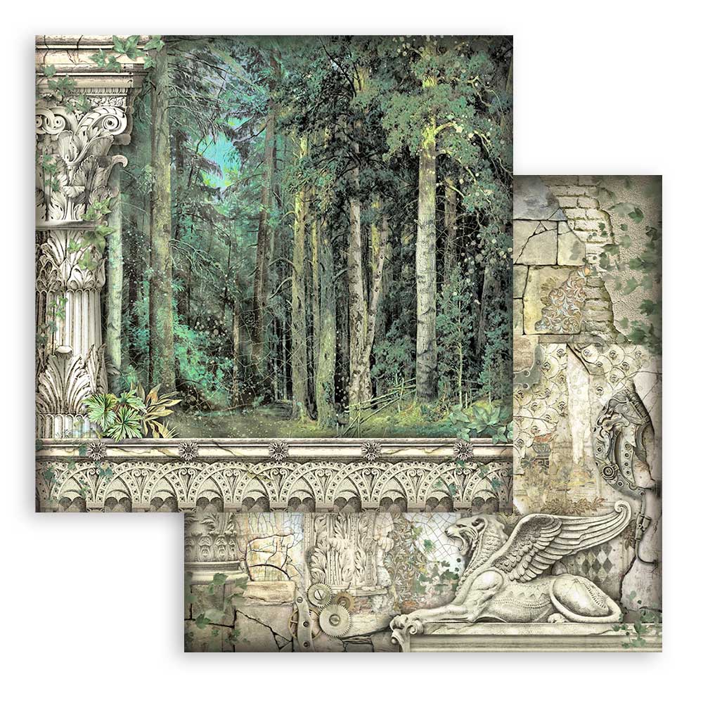 Stamperia - Magic Forest - 10 olika dubbelsidiga ark 12x12" - 6
