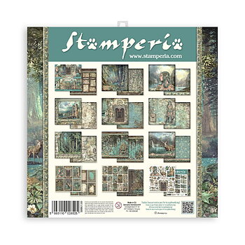 Stamperia - Magic Forest - 10 olika dubbelsidiga ark 12x12"