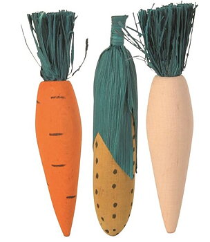 Gnagarträ med halm, 3-pack