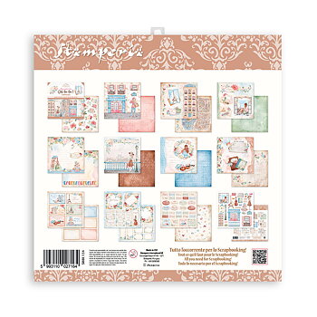 Stamperia - Create Happiness Oh lá lá - 10 olika dubbelsidiga ark 12x12"