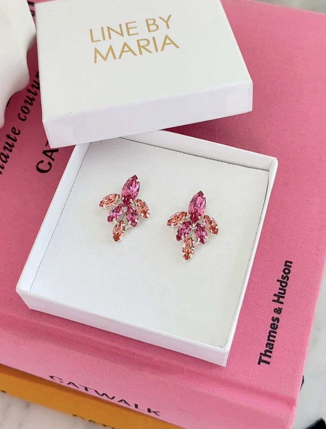 Earrings Antonia Rose / Rose Peach Silver