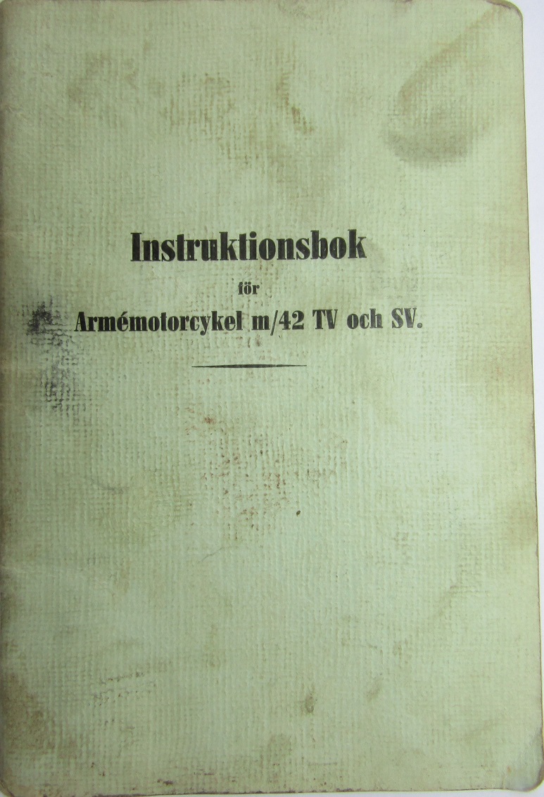 1943 Monark Albin m/42 Instruktionsbok svensk
