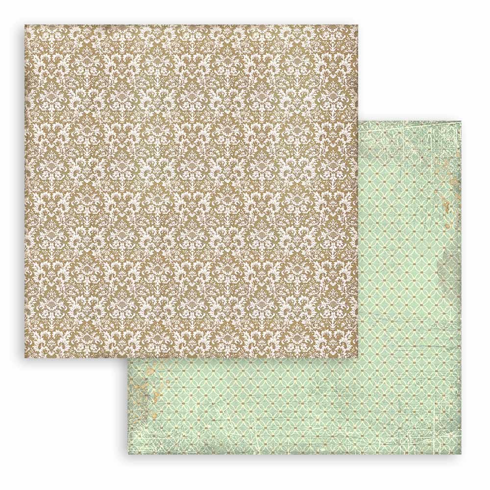 Stamperia -  Maxi Background selection - Christmas Greetings  - 10 olika dubbelsidiga ark 12x12" - 6