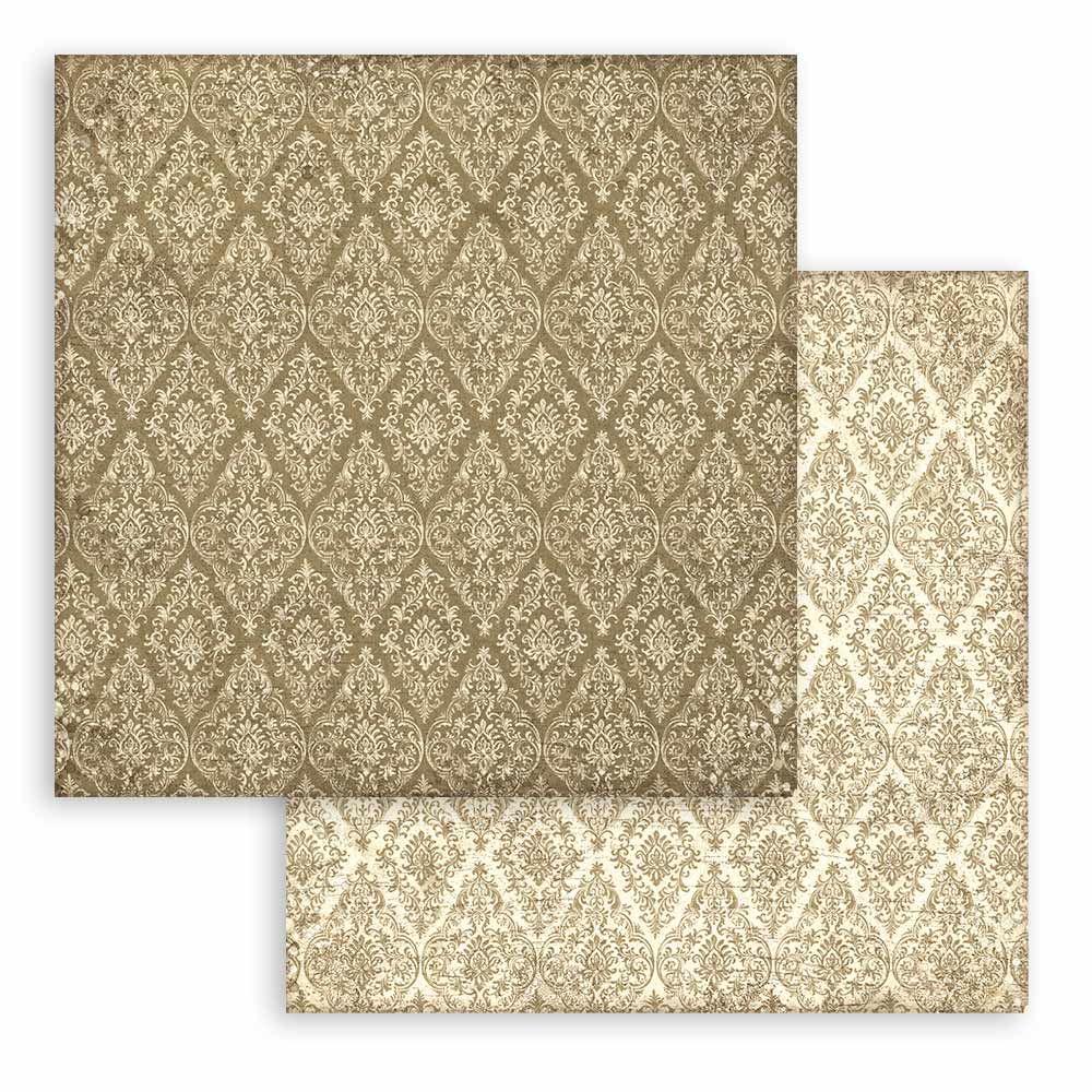 Stamperia -  Maxi Background selection - Christmas Greetings  - 10 olika dubbelsidiga ark 12x12" - 5