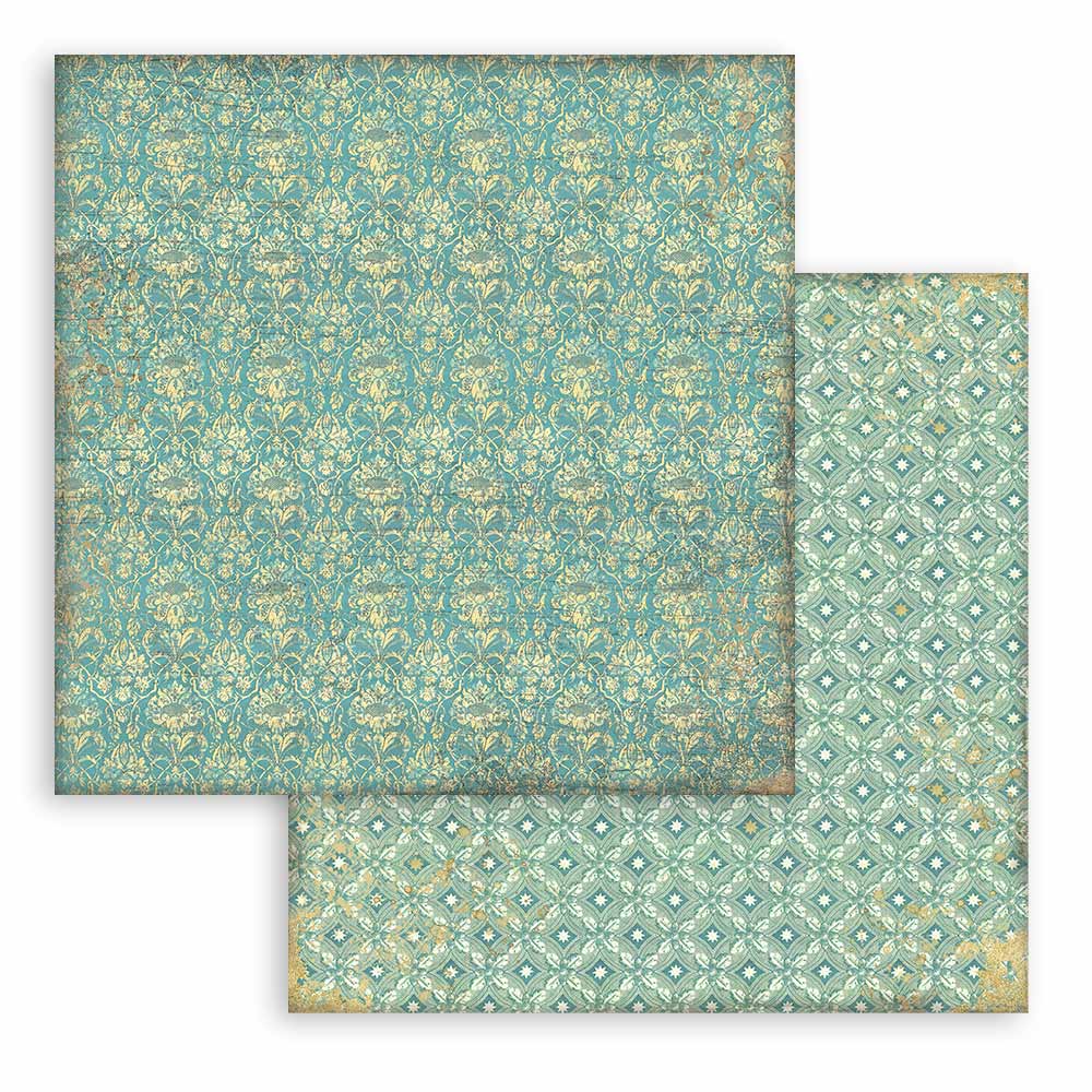 Stamperia -  Maxi Background selection - Christmas Greetings  - 10 olika dubbelsidiga ark 12x12" - 11