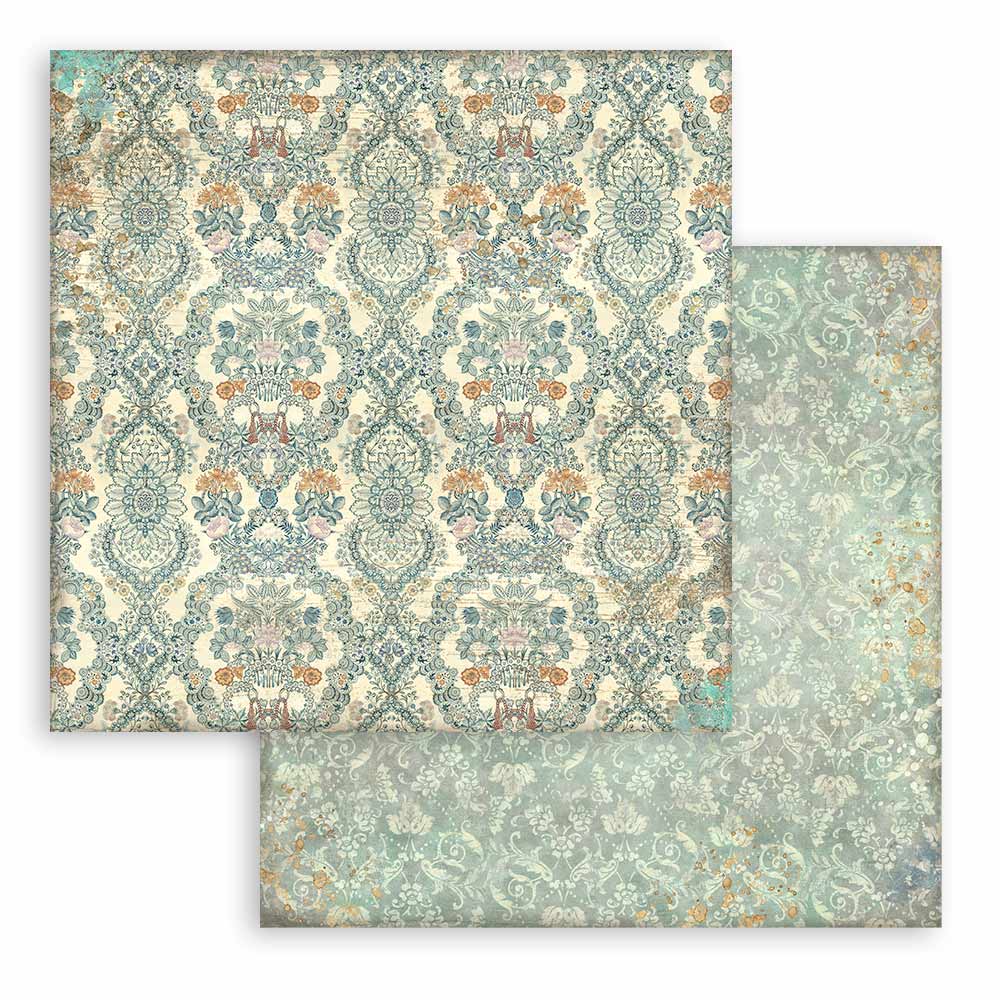 Stamperia -  Maxi Background selection - Christmas Greetings  - 10 olika dubbelsidiga ark 12x12" - 7