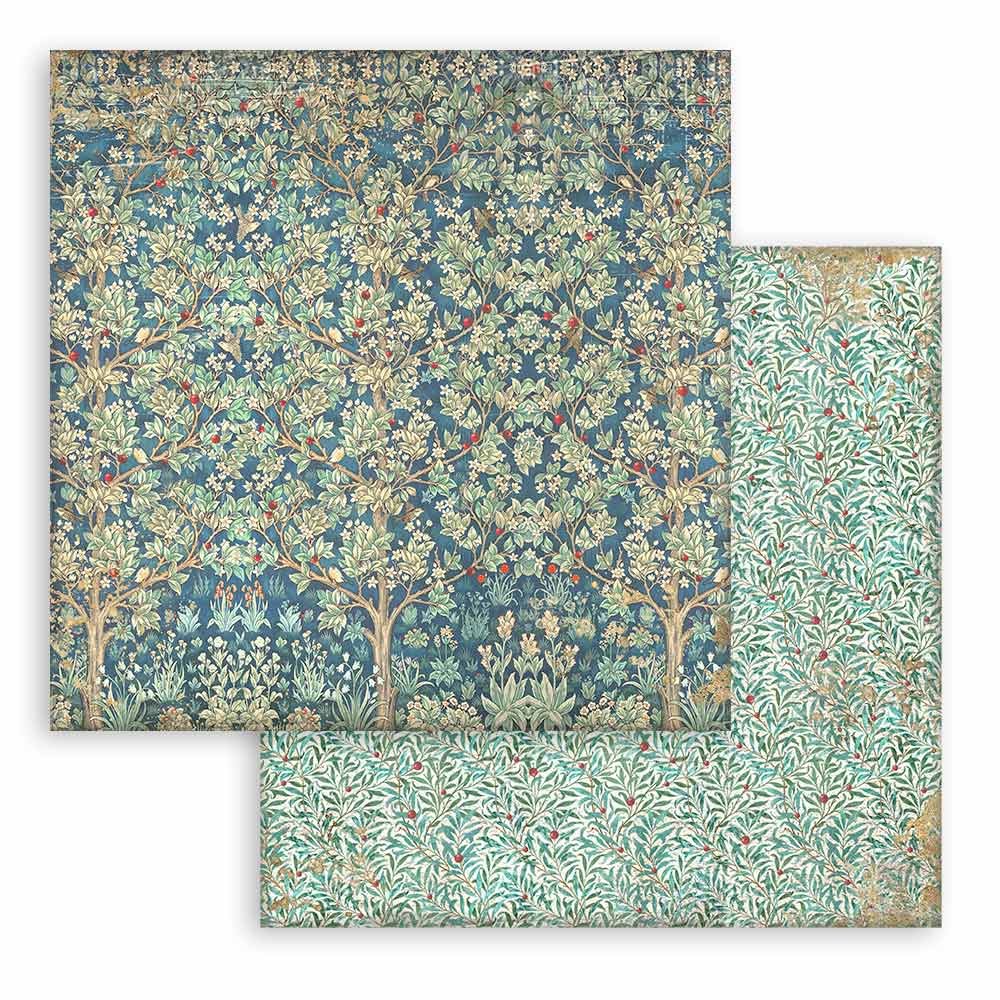 Stamperia -  Maxi Background selection - Christmas Greetings  - 10 olika dubbelsidiga ark 12x12" - 8